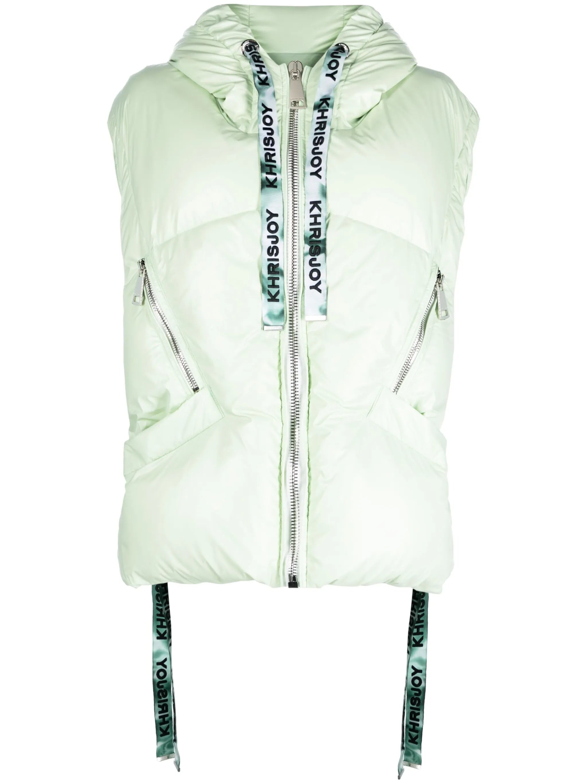 Puff quilted hooded gilet