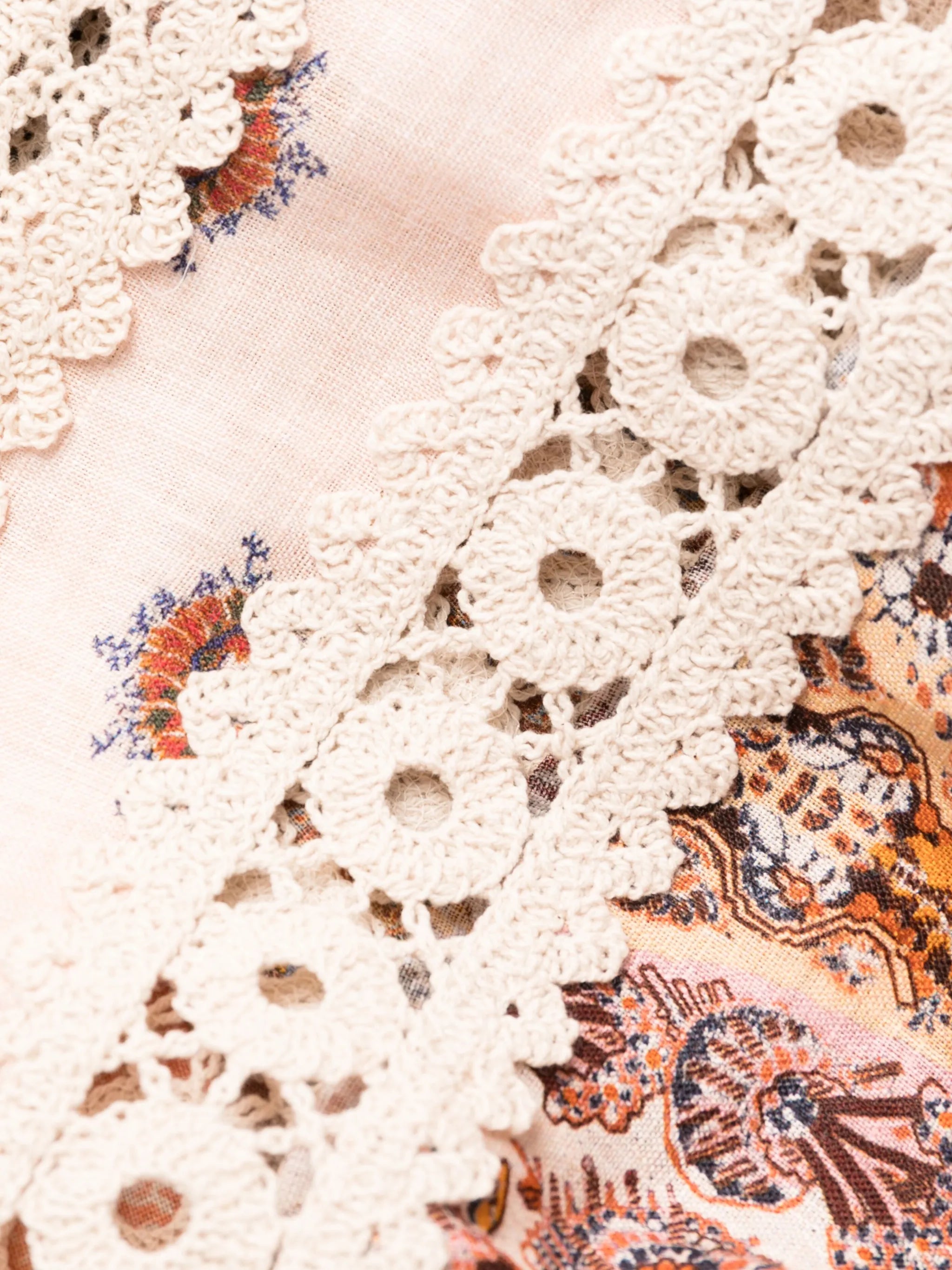 Devi paisley-print linen minidress