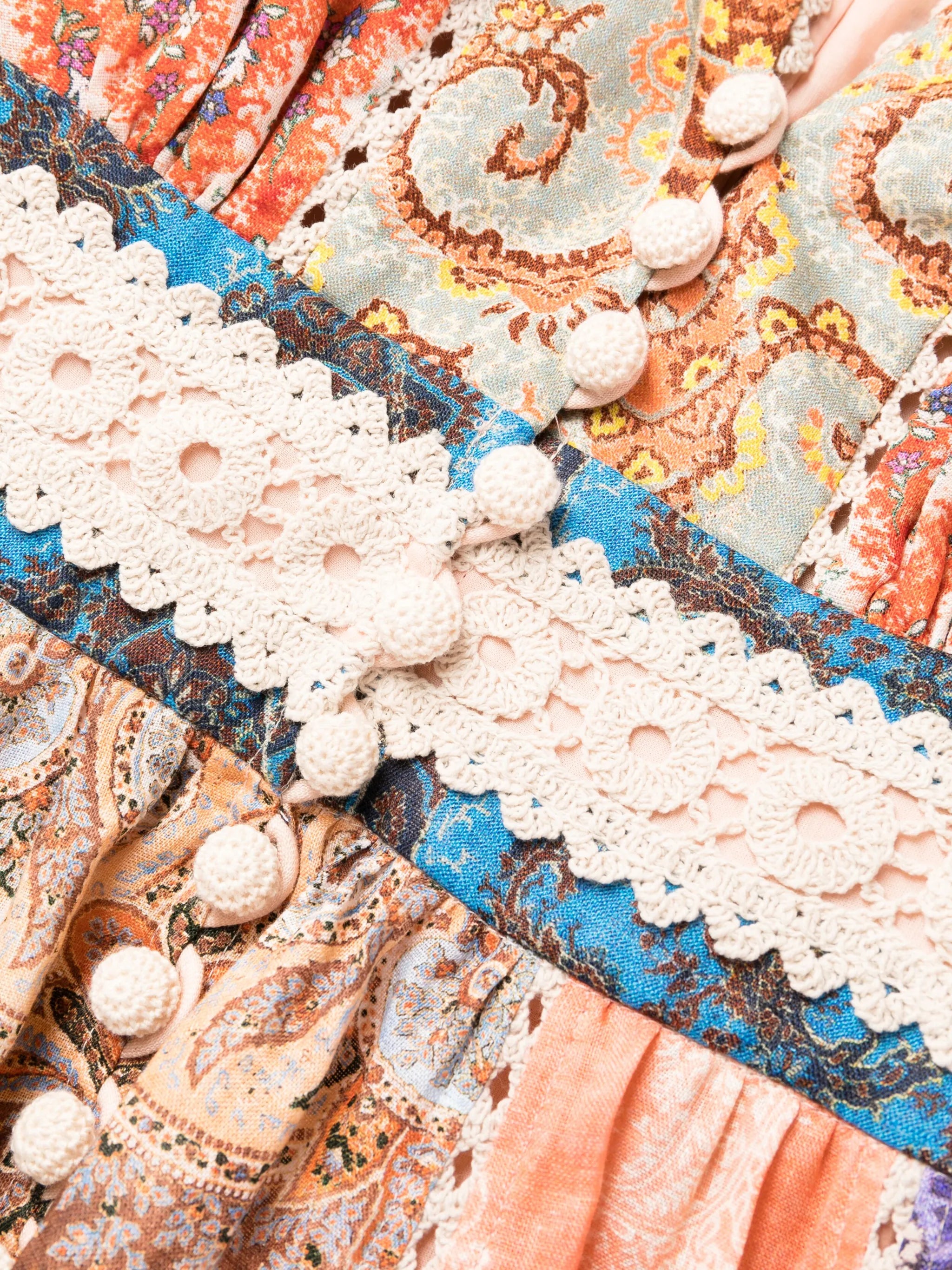 Devi paisley-print linen minidress