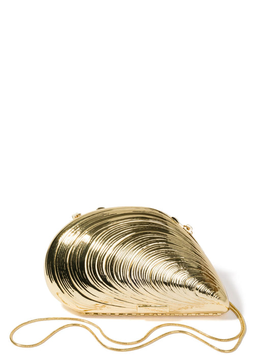 Bridget shell-shapped clutch
