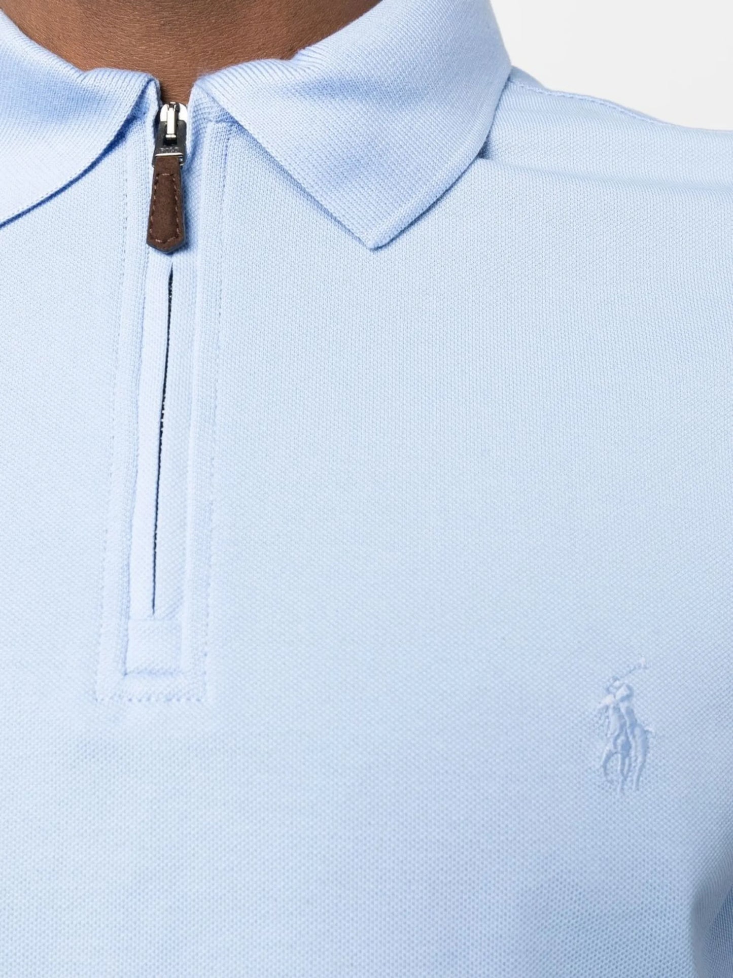 short-sleeve cotton polo shirt