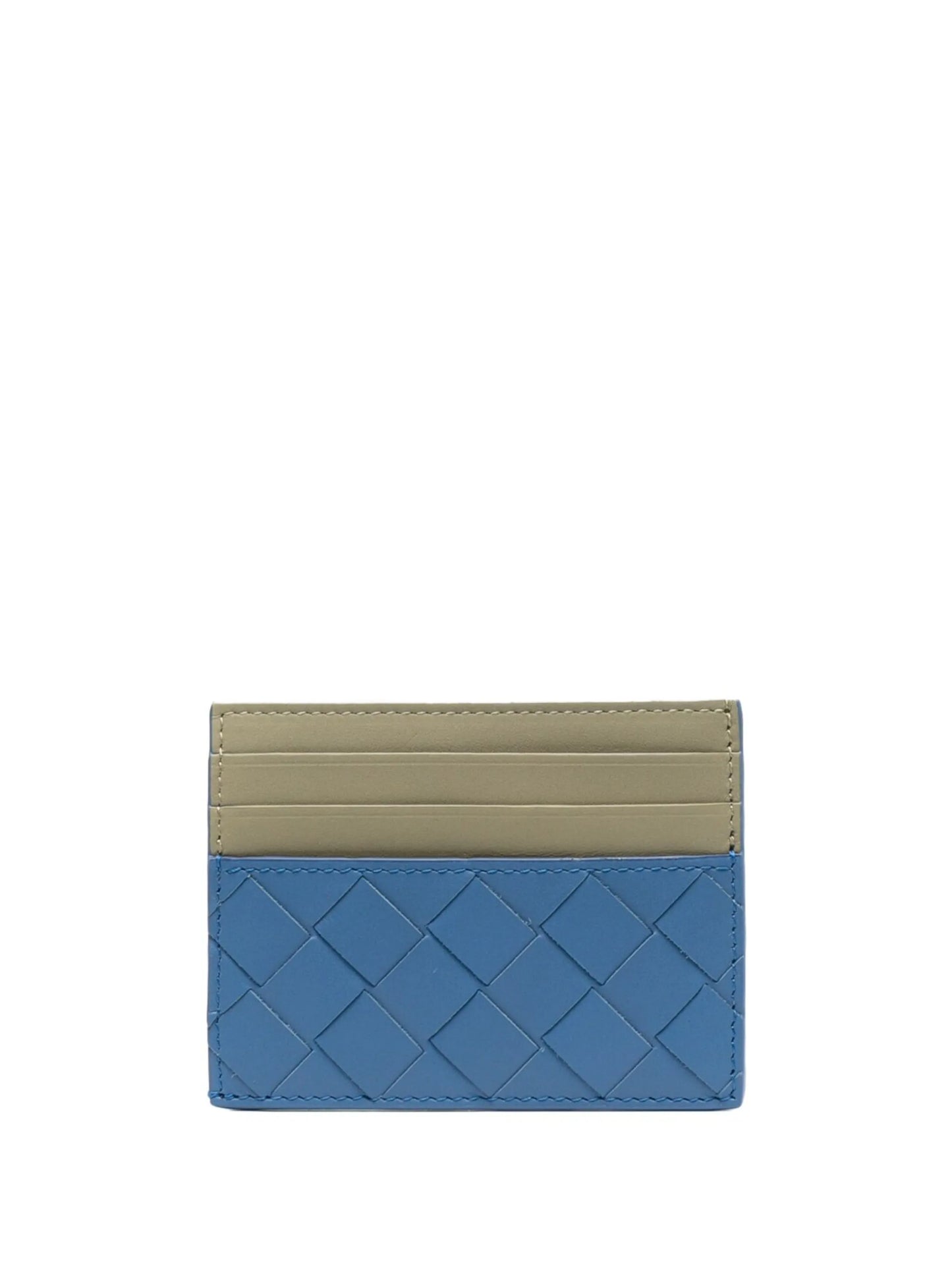 Intrecciato leather cardholder