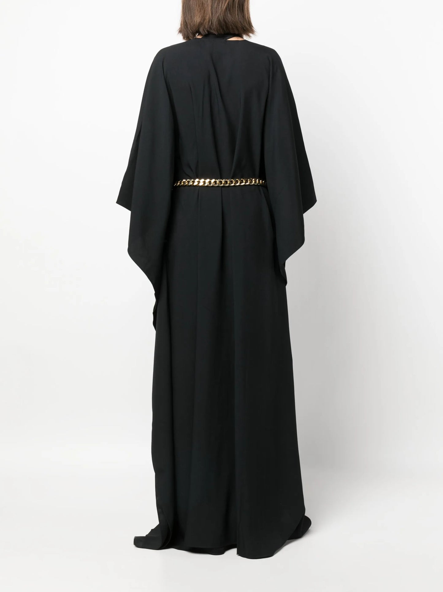 chain-belt cut-out kaftan dress
