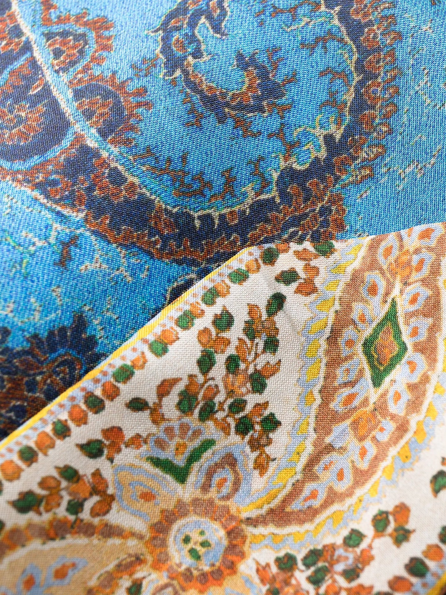 paisley-print silk shirtdress