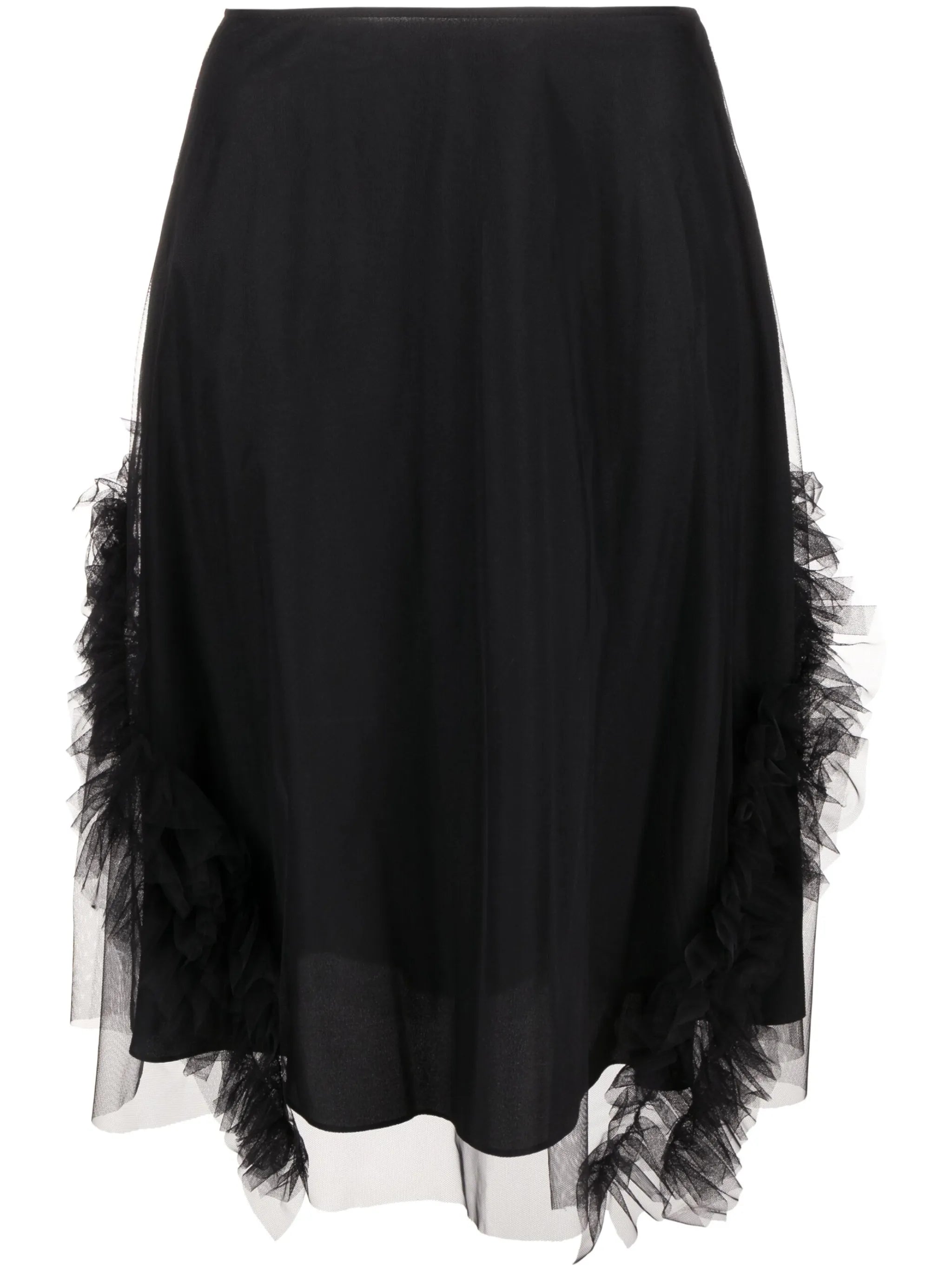Lionel ruffle-trim tulle skirt
