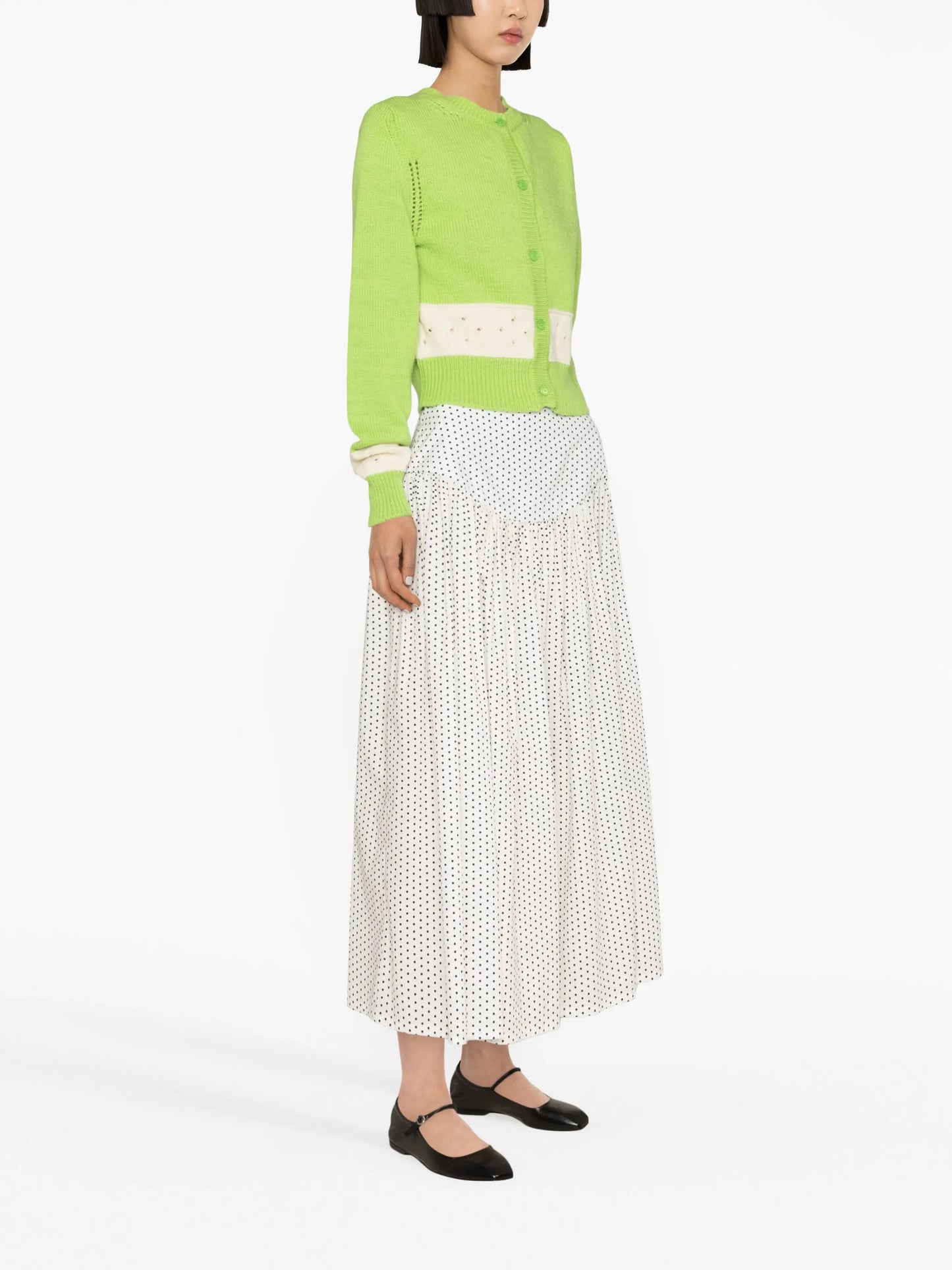 Nico panelled wool cardigan