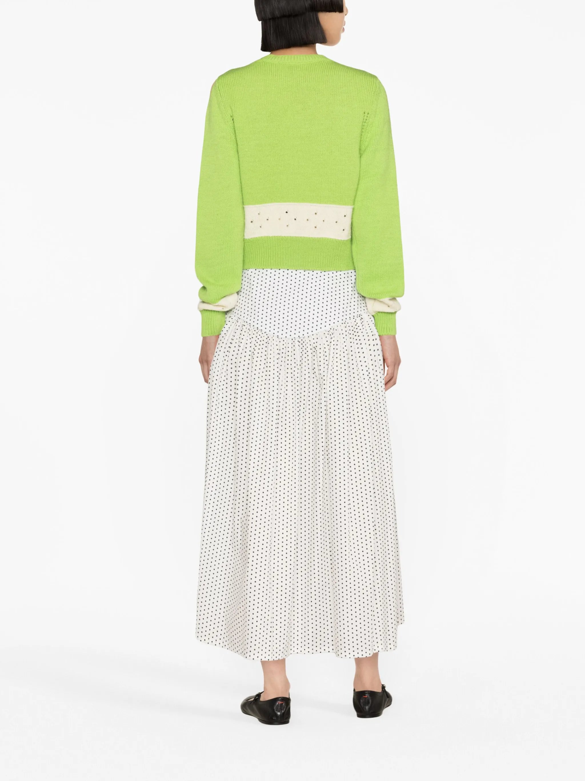 Nico panelled wool cardigan