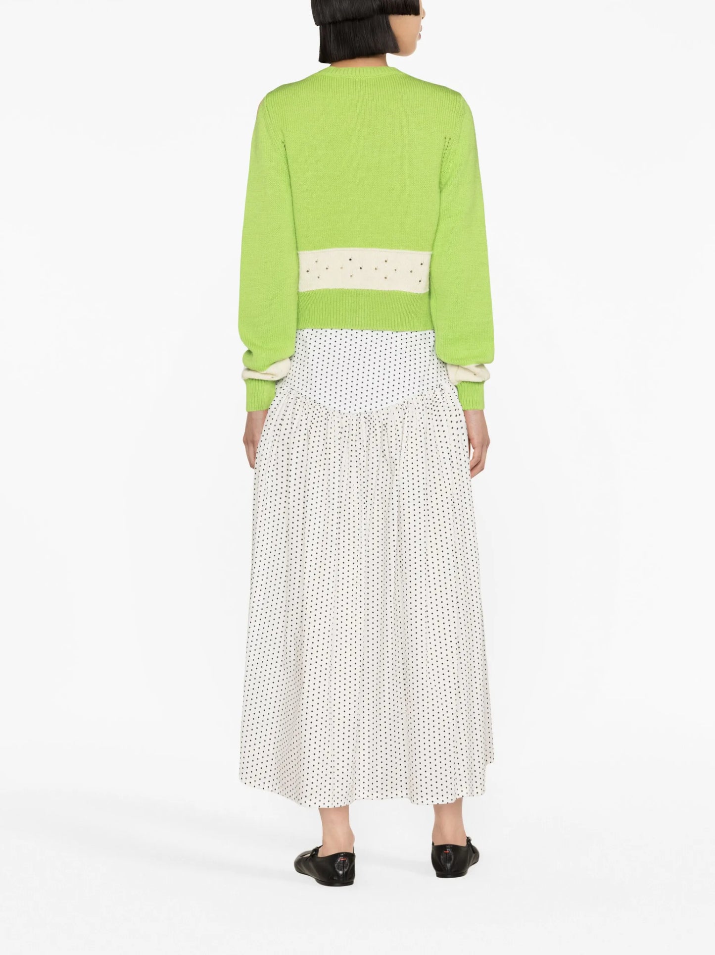 Nico panelled wool cardigan
