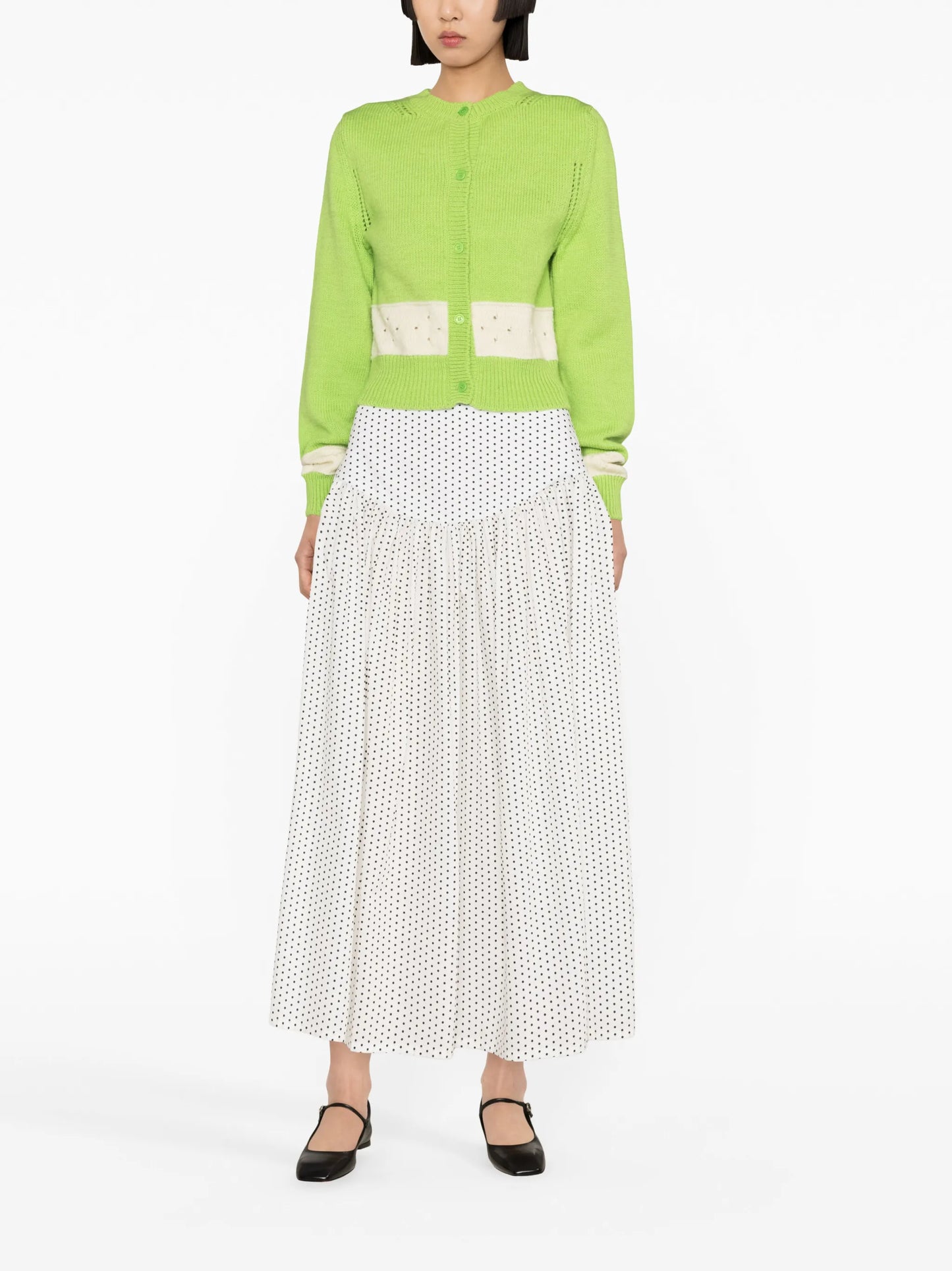 Nico panelled wool cardigan