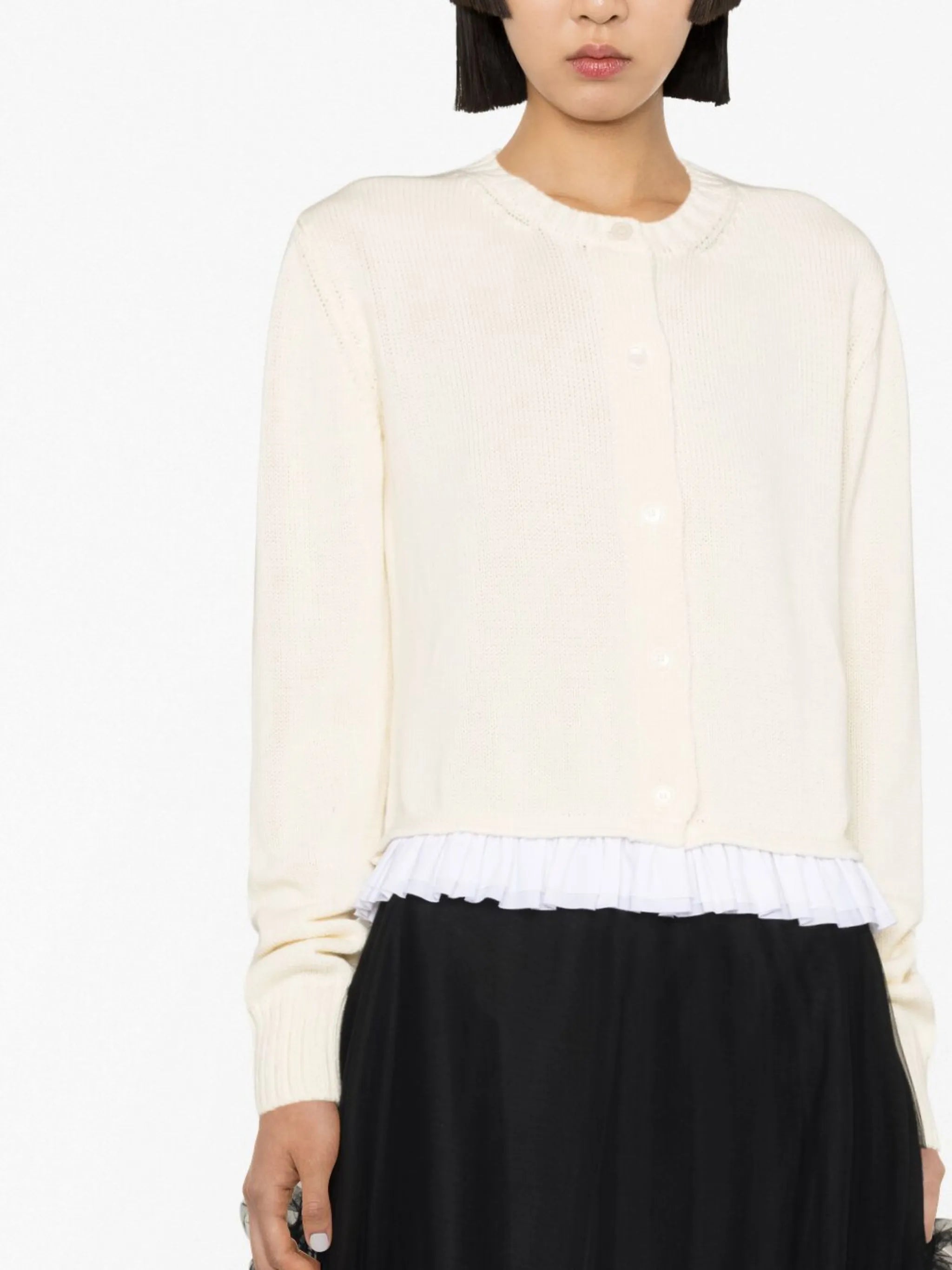Sabine ruffle-trim cardigan