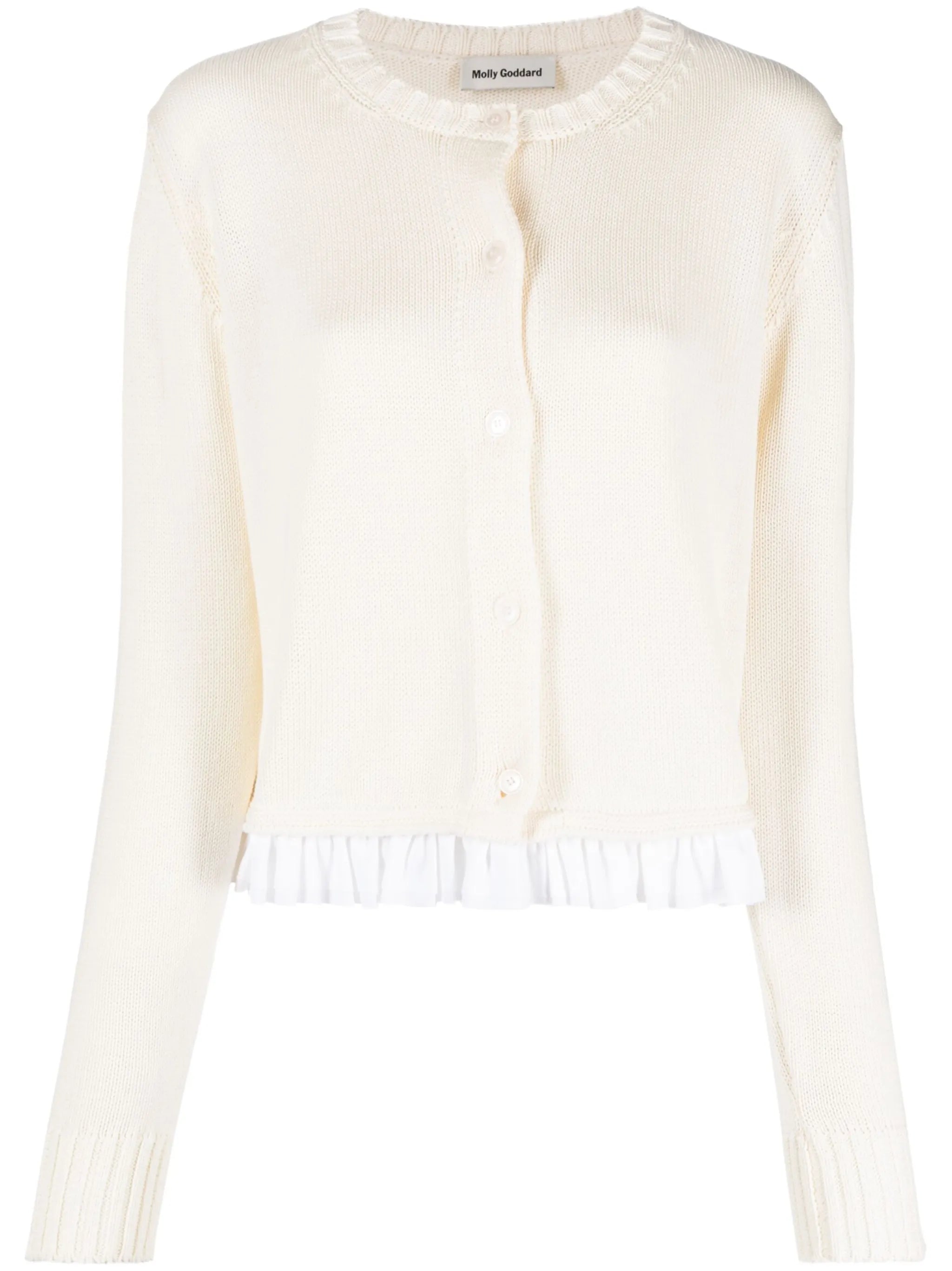 Sabine ruffle-trim cardigan