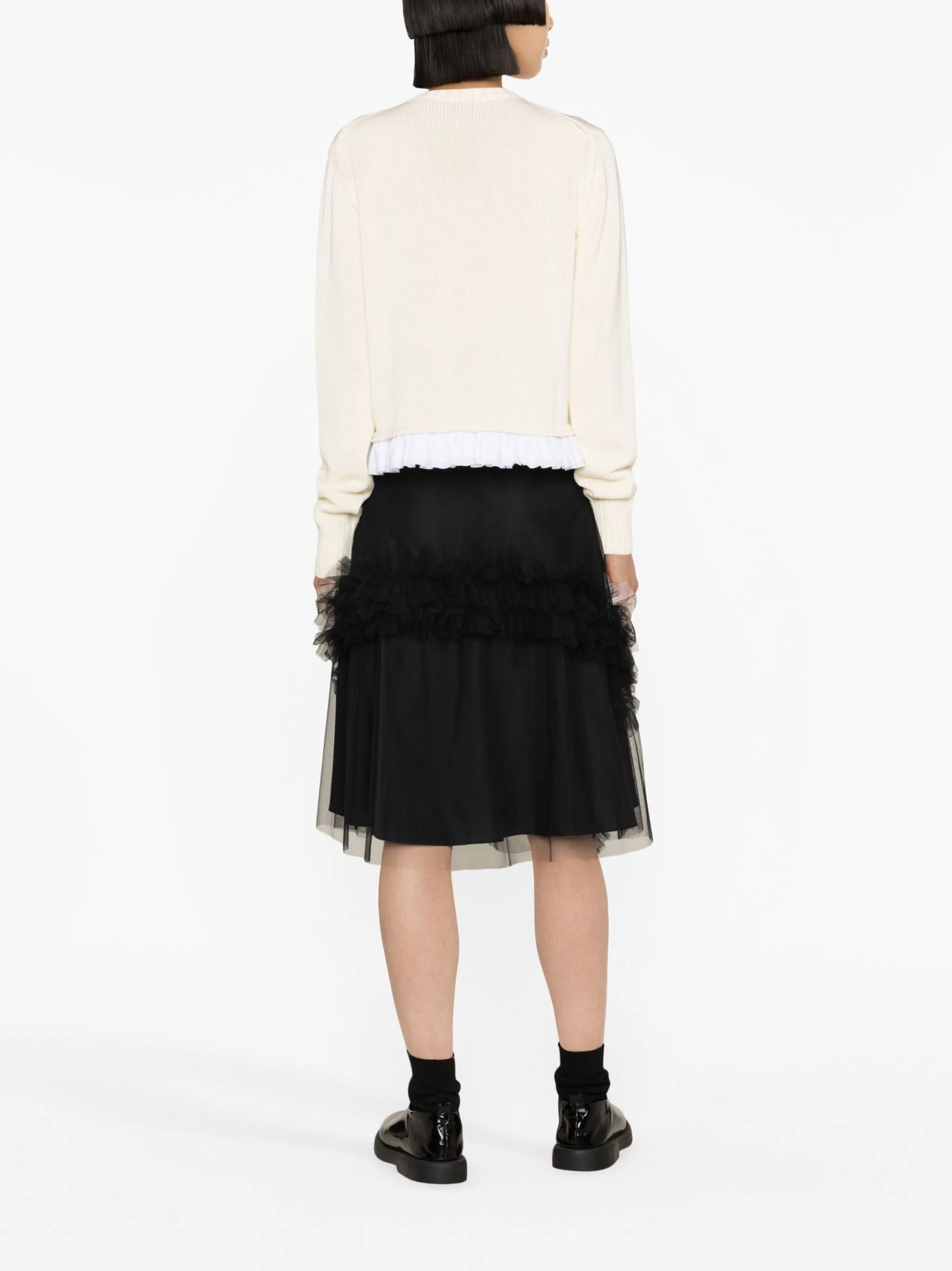 Sabine ruffle-trim cardigan