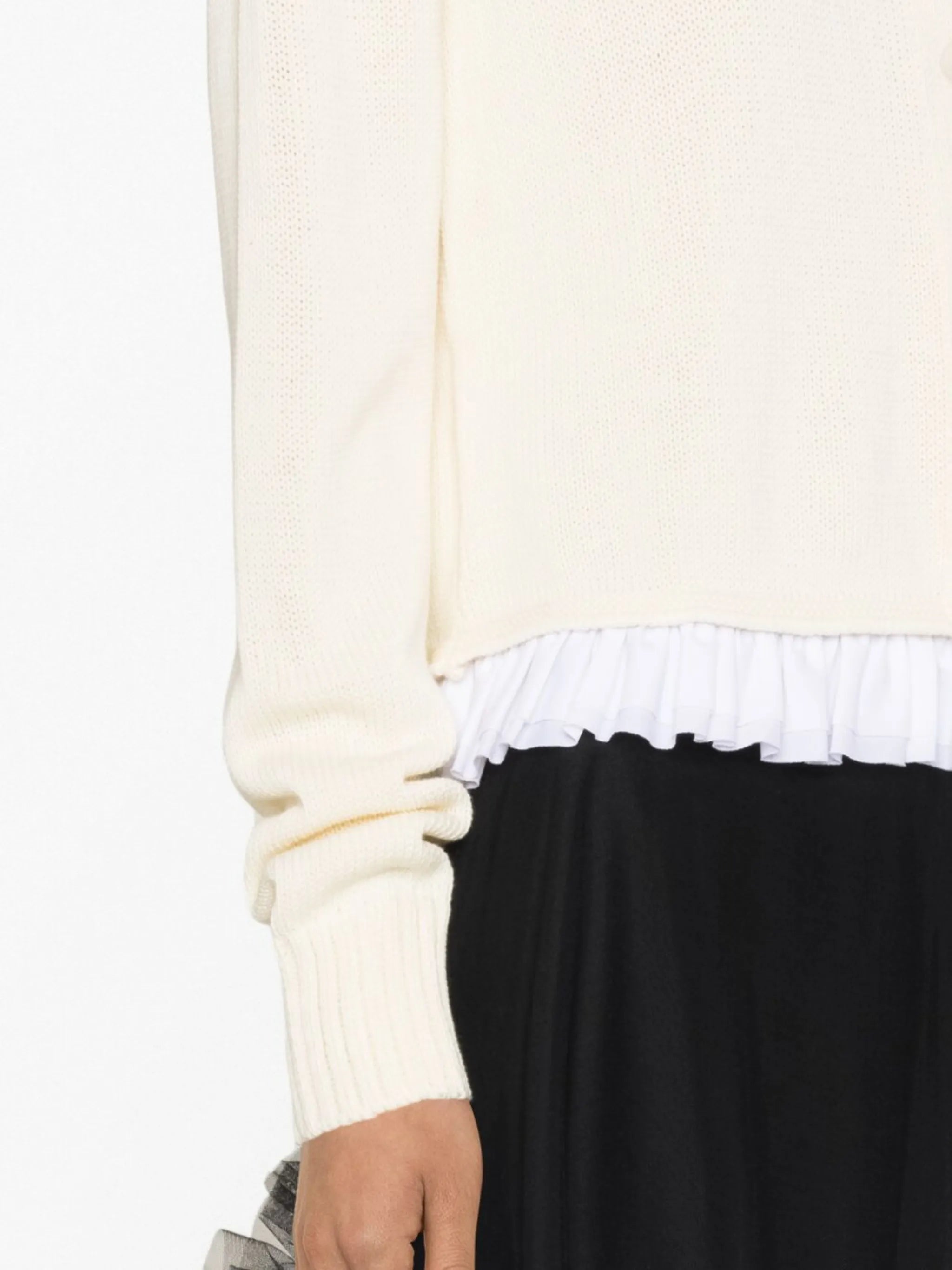 Sabine ruffle-trim cardigan