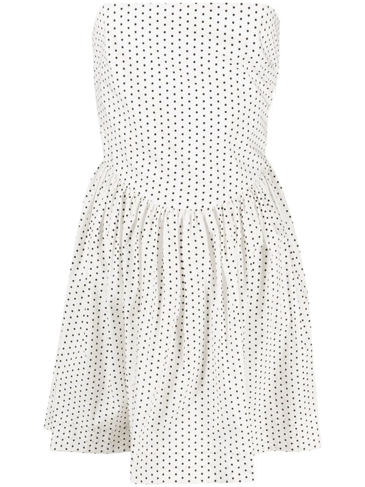 Hannah polka dot-print minidress