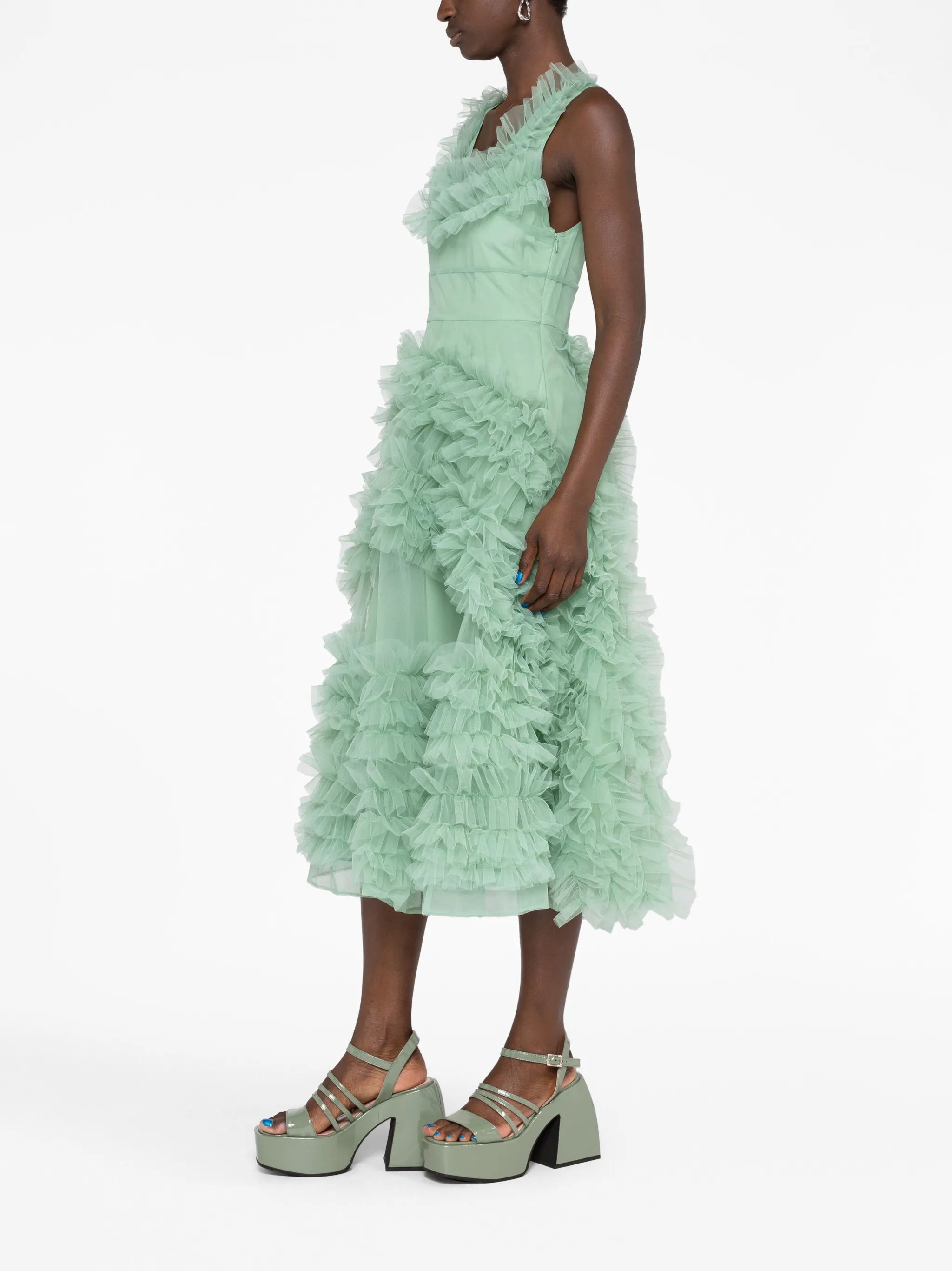 Mertyl tulle midi dress