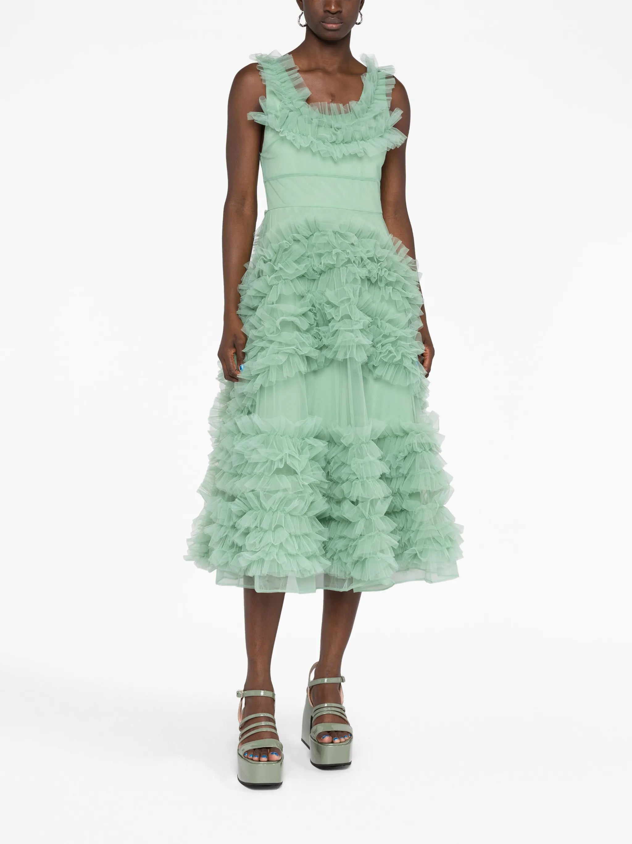 Mertyl tulle midi dress