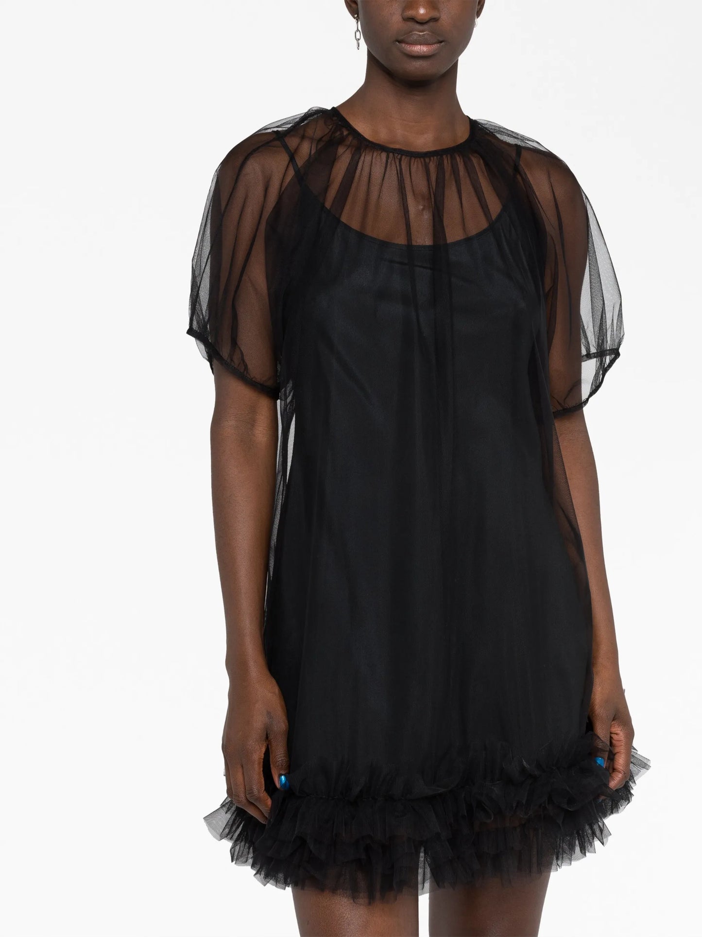 Trixy semi-sheer minidress