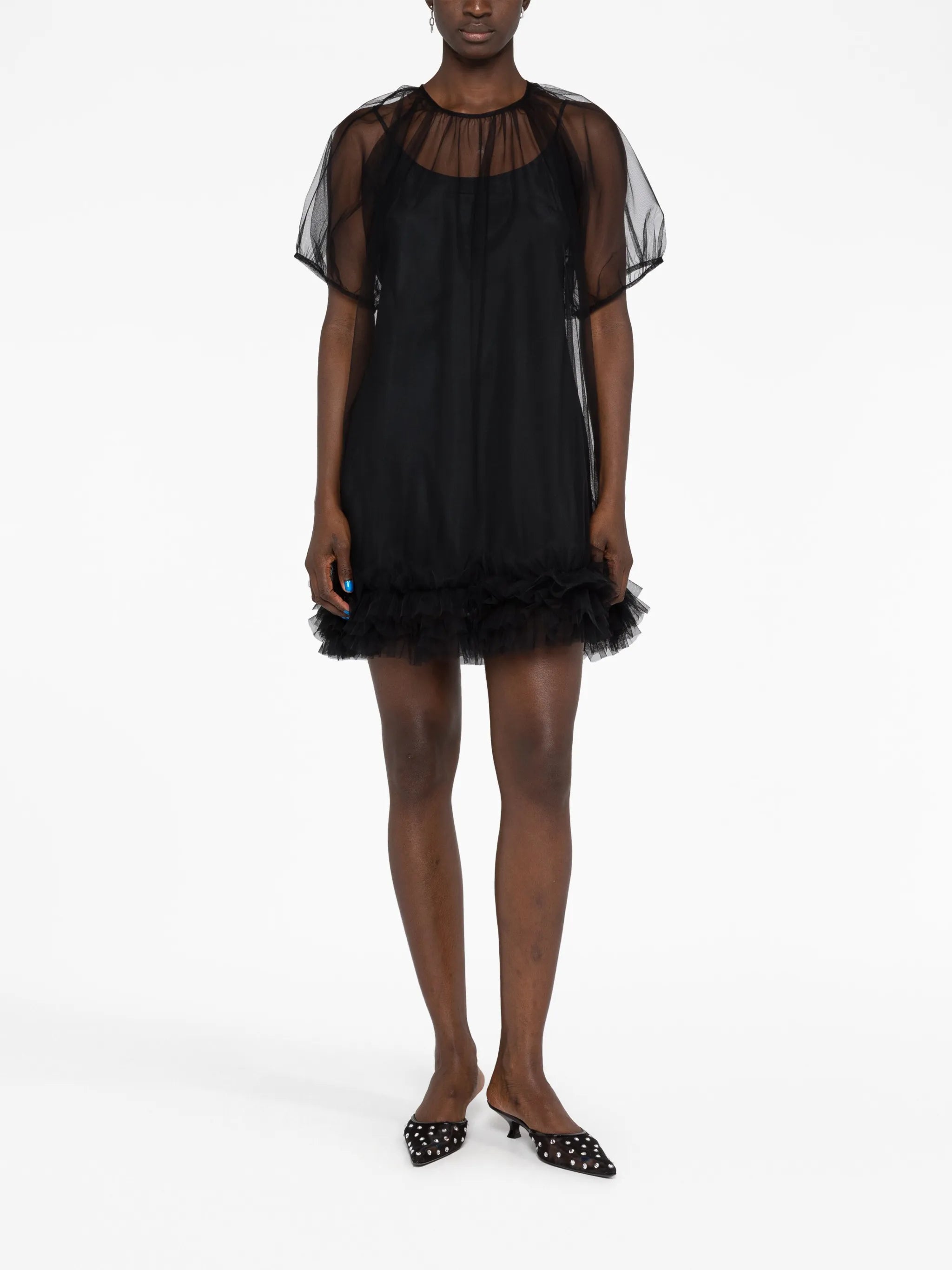 Trixy semi-sheer minidress