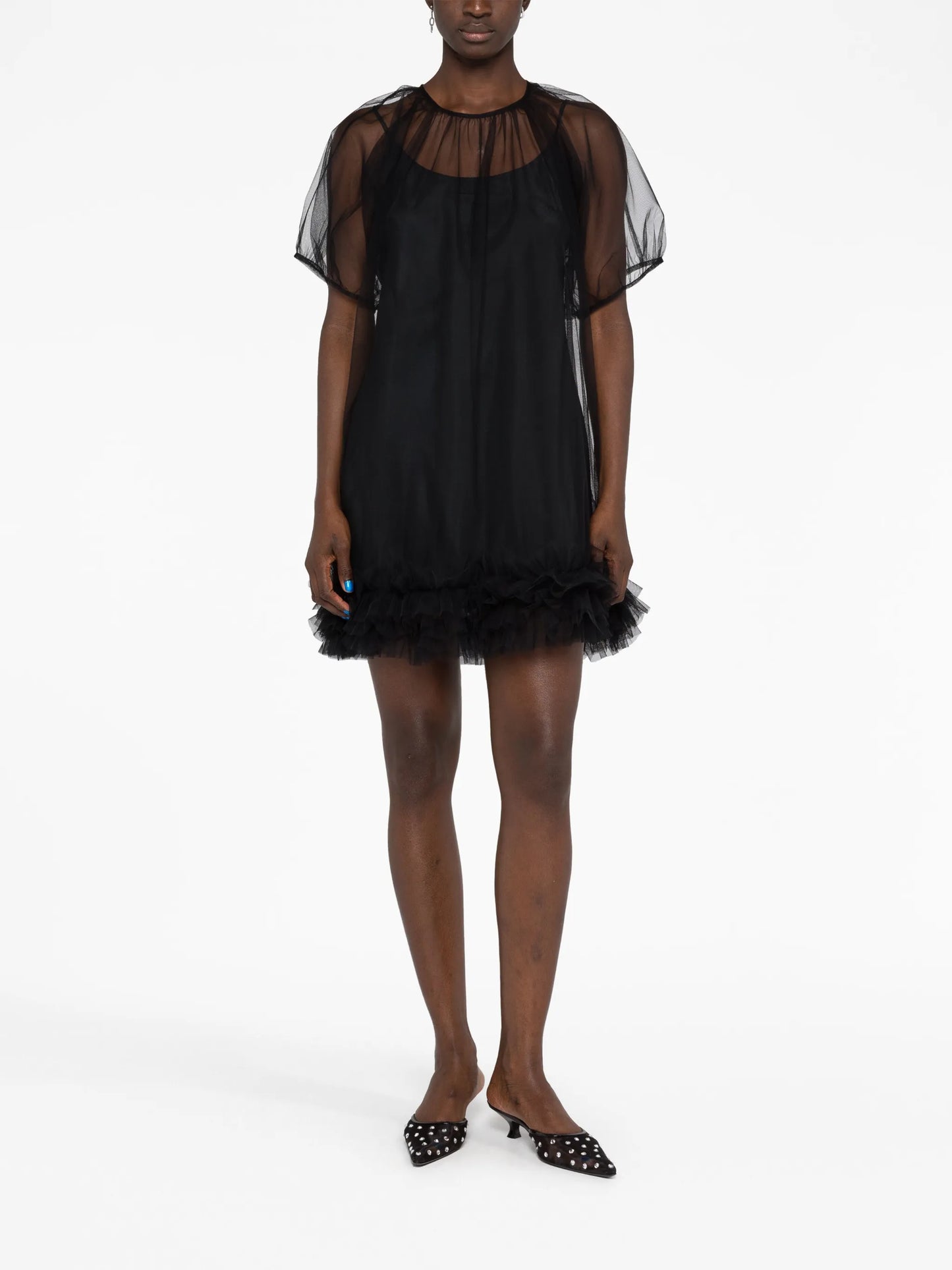 Trixy semi-sheer minidress
