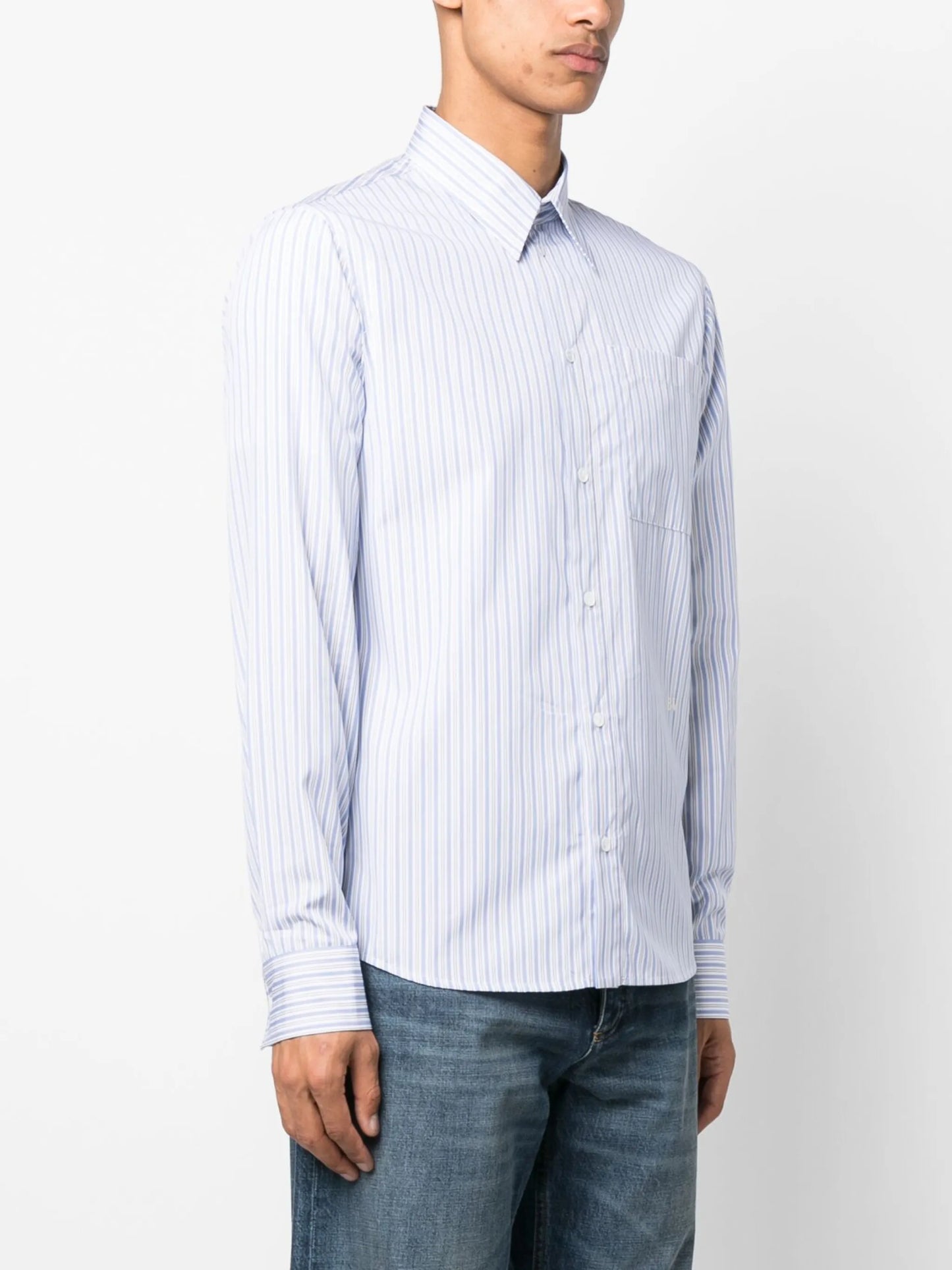 striped long-sleeve shirt