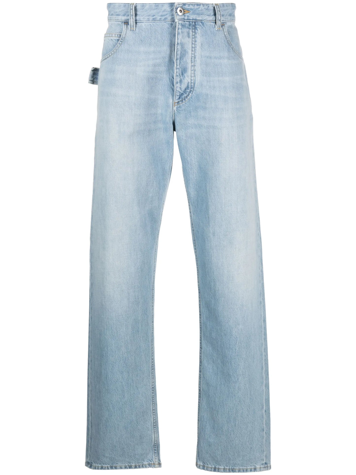 embroidered-logo jeans