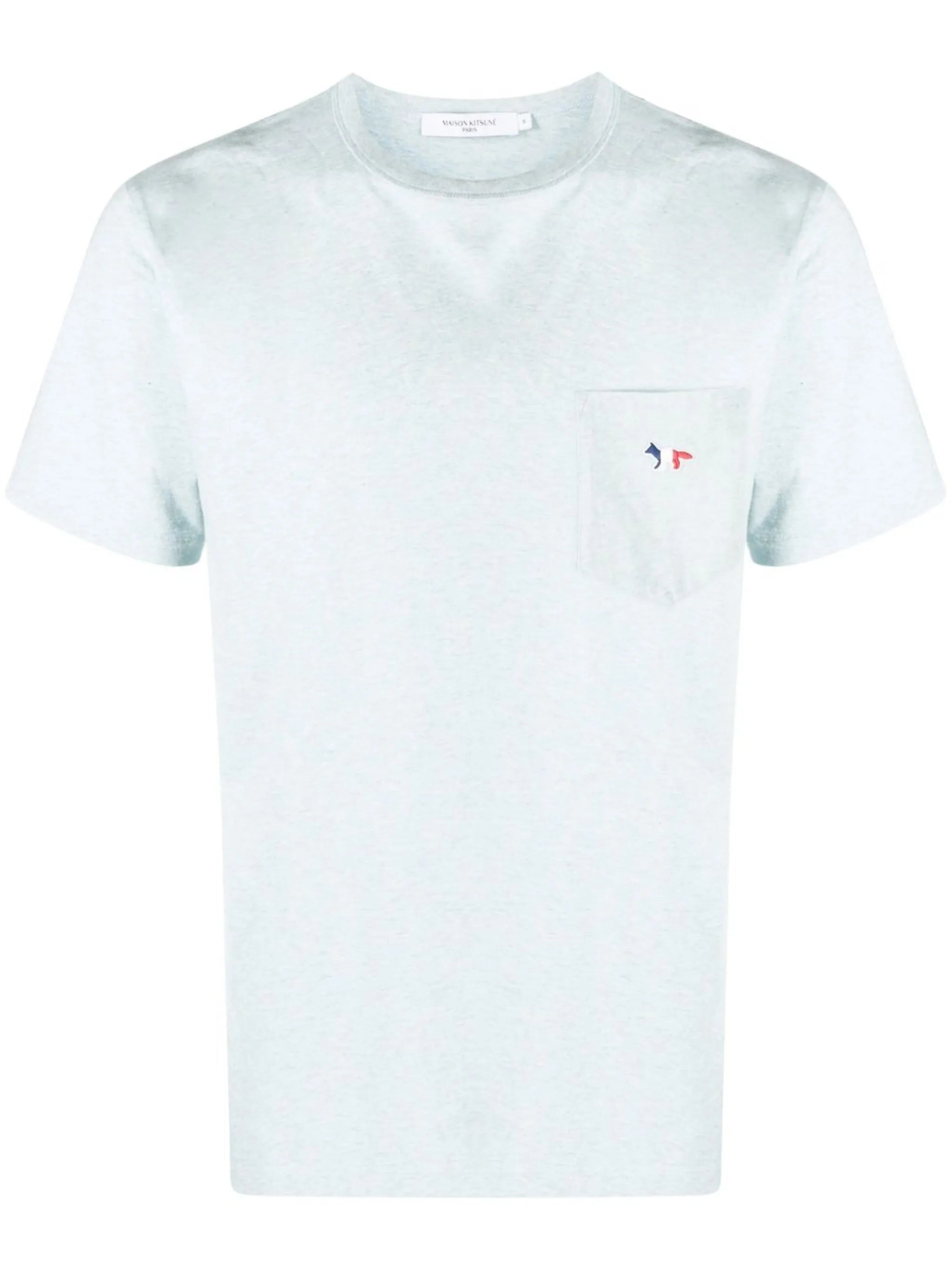 Tricolor Fox Head patch-pocket T-shirt
