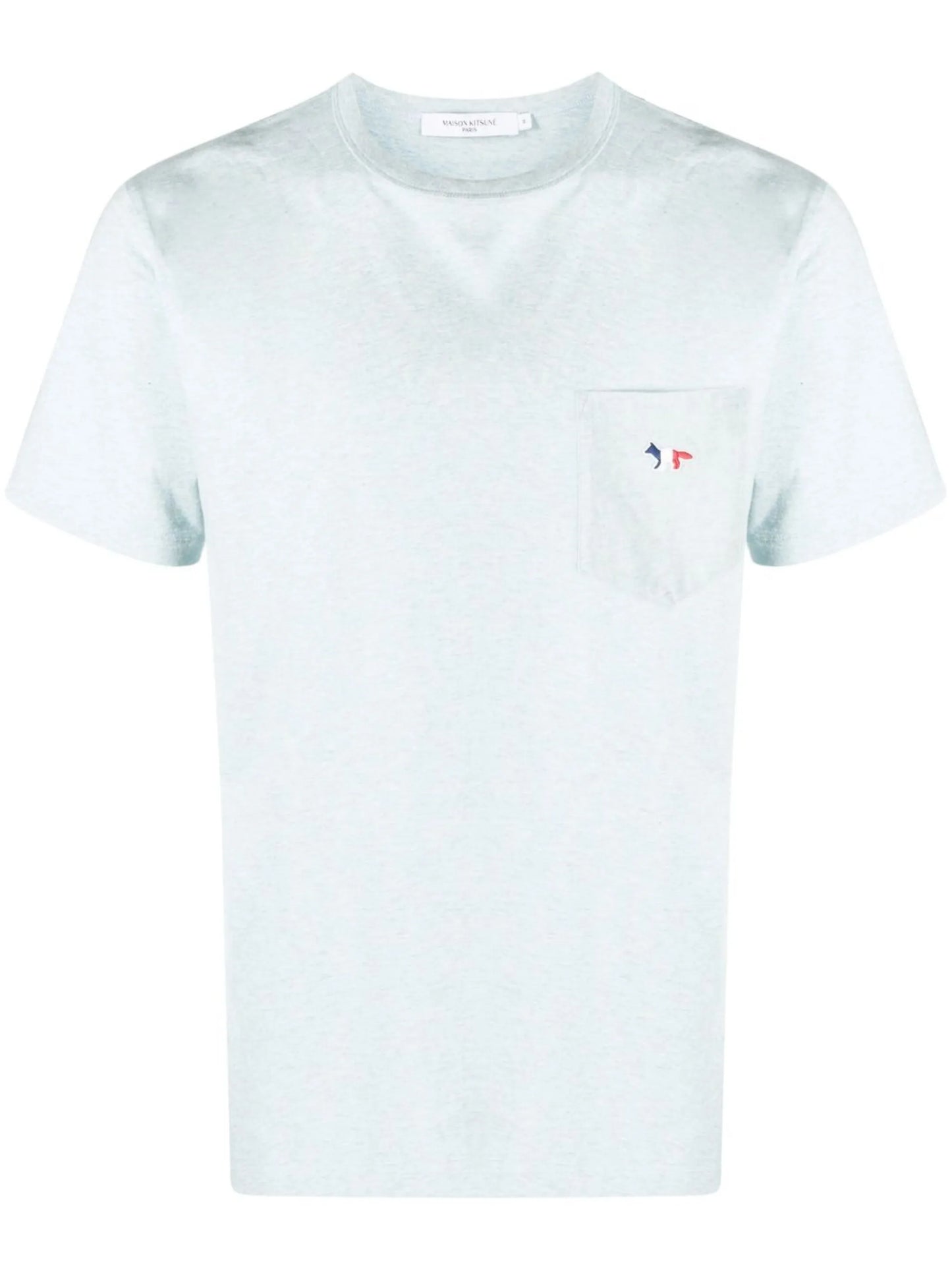 Tricolor Fox Head patch-pocket T-shirt