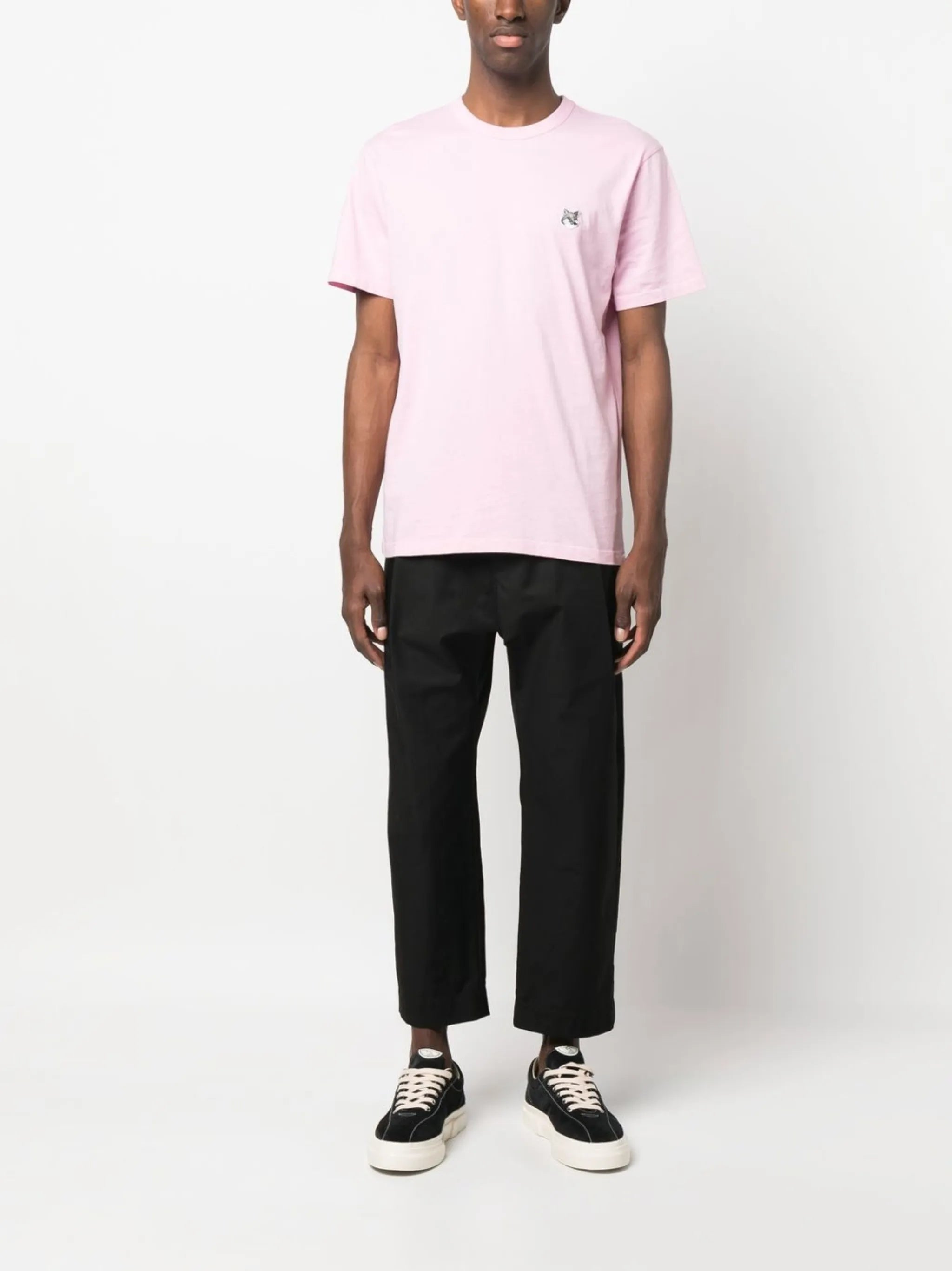 Fox-patch cotton T-shirt