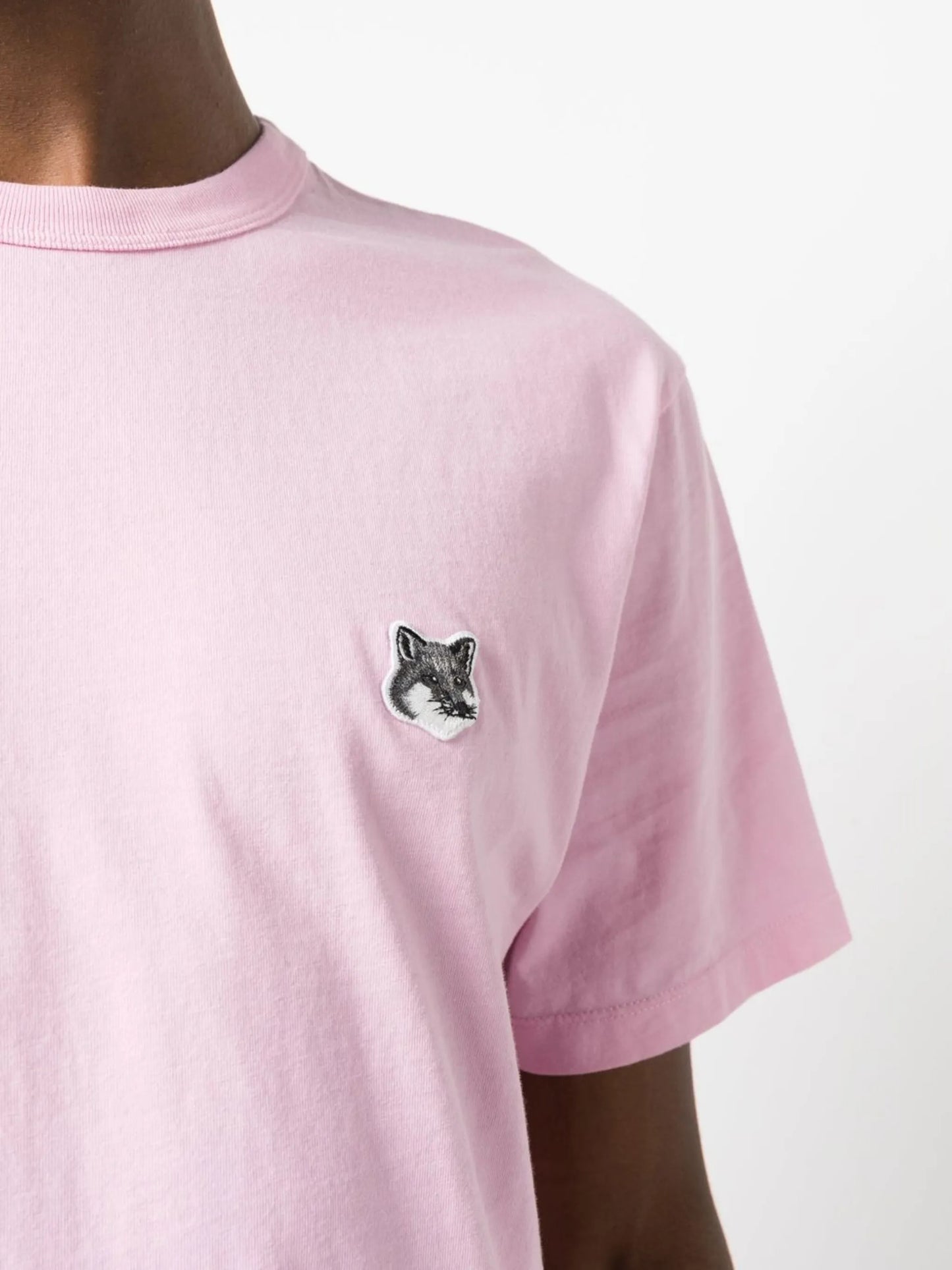 Fox-patch cotton T-shirt