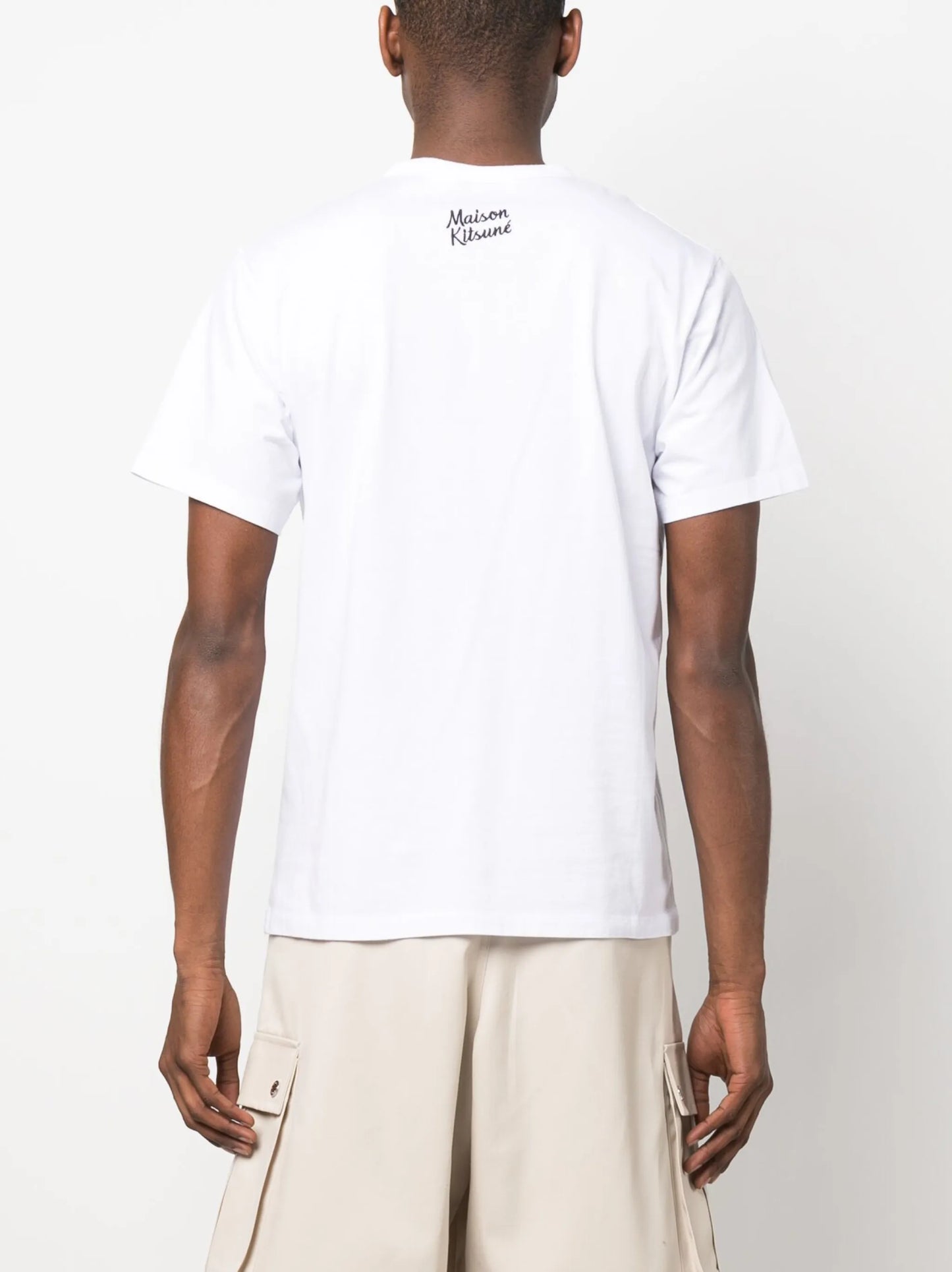 fox-print cotton T-shirt