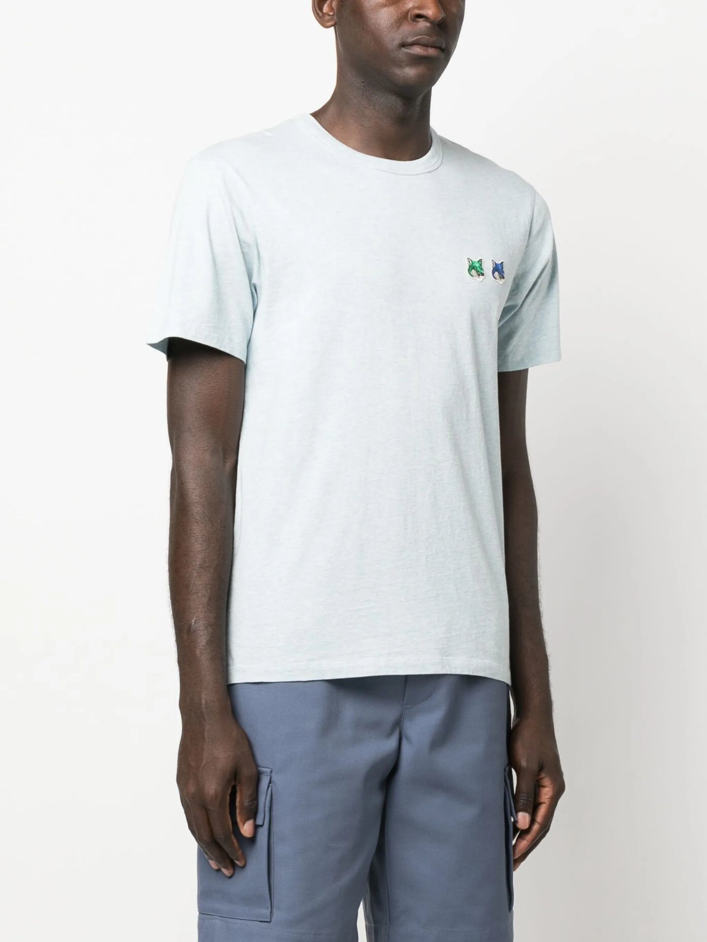 fox-patch cotton T-shirt