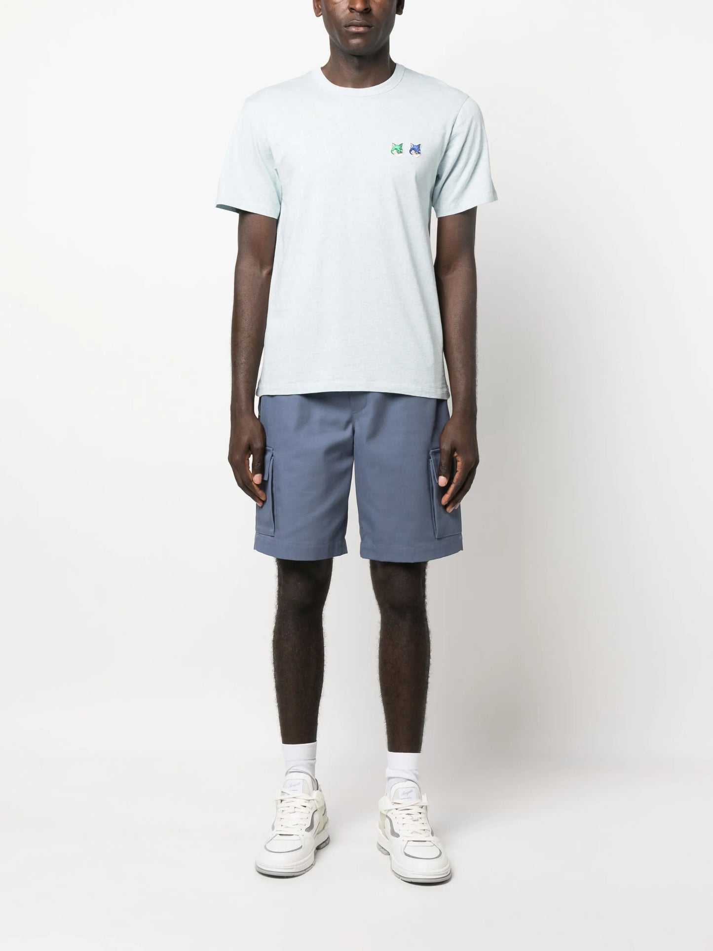 fox-patch cotton T-shirt
