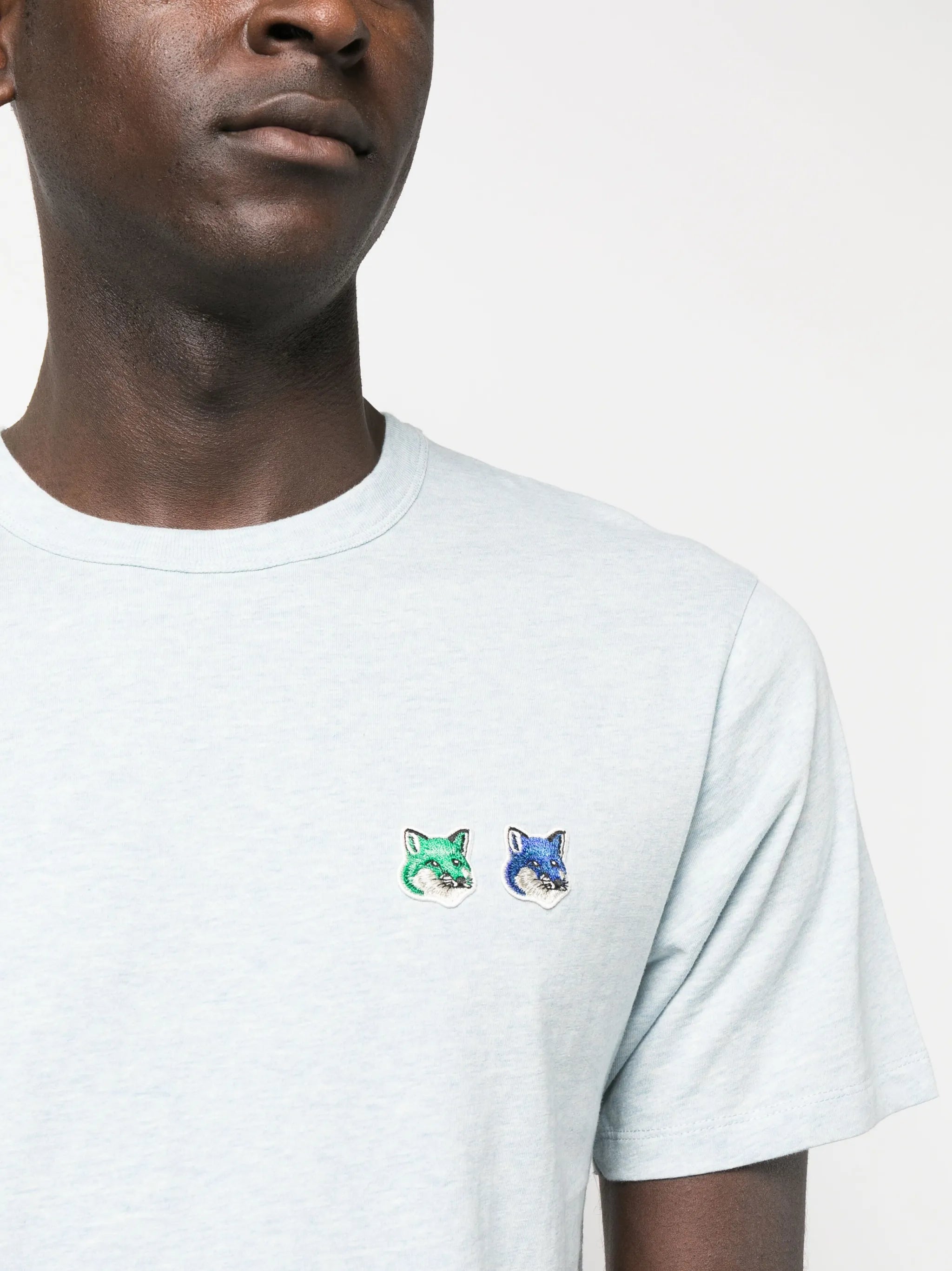 fox-patch cotton T-shirt