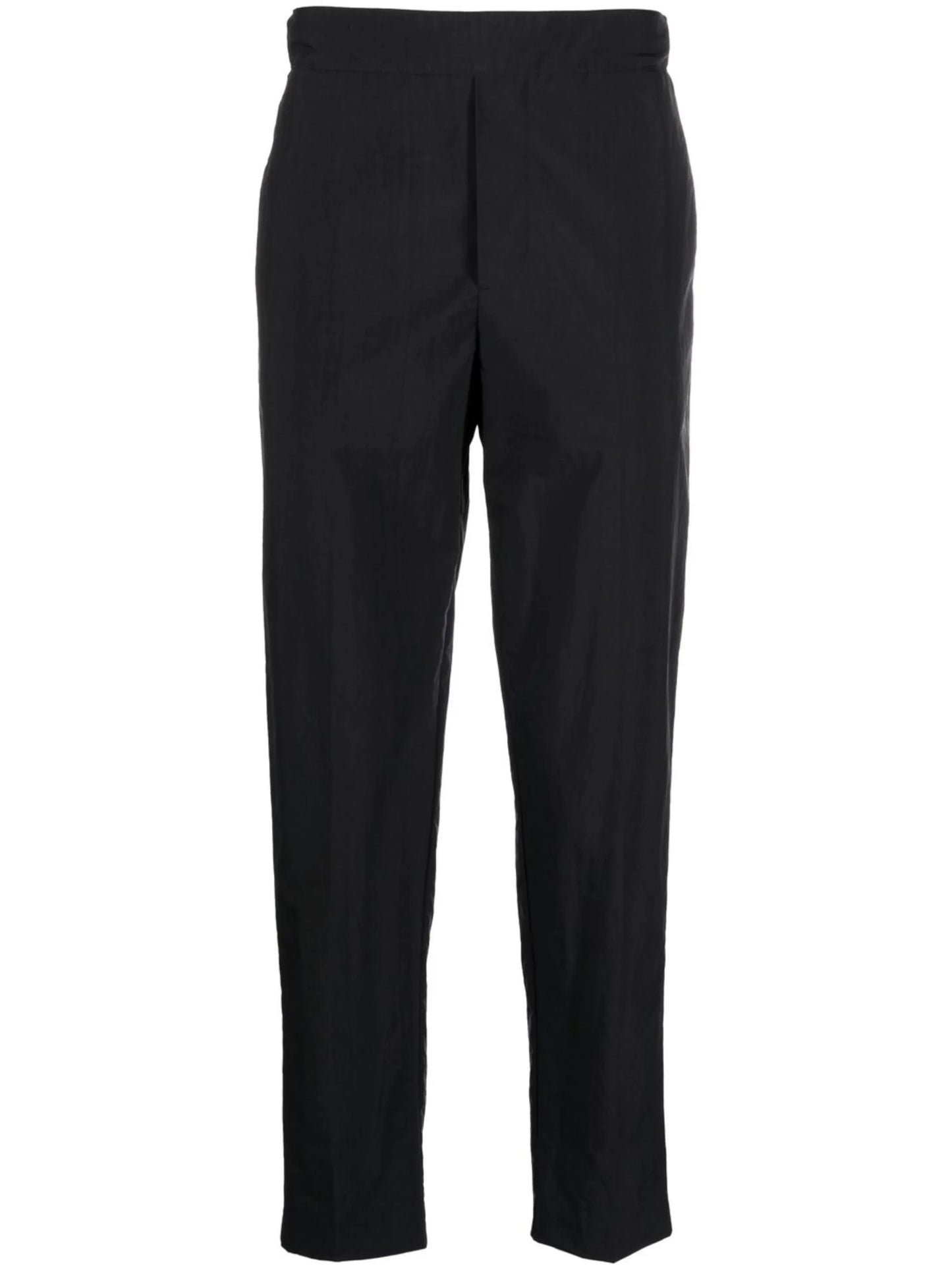 straight-leg cotton trousers