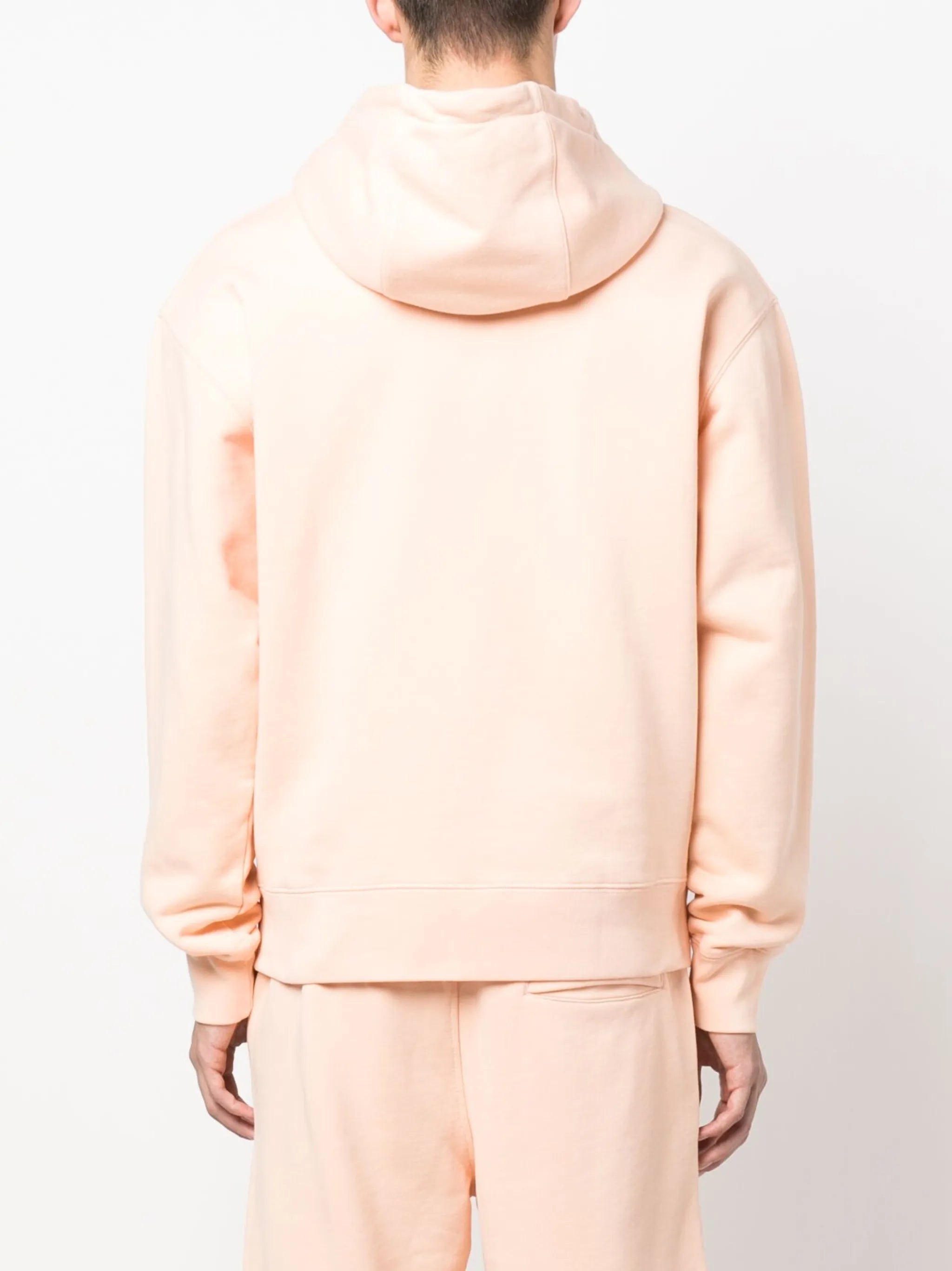 fox-patch cotton hoodie