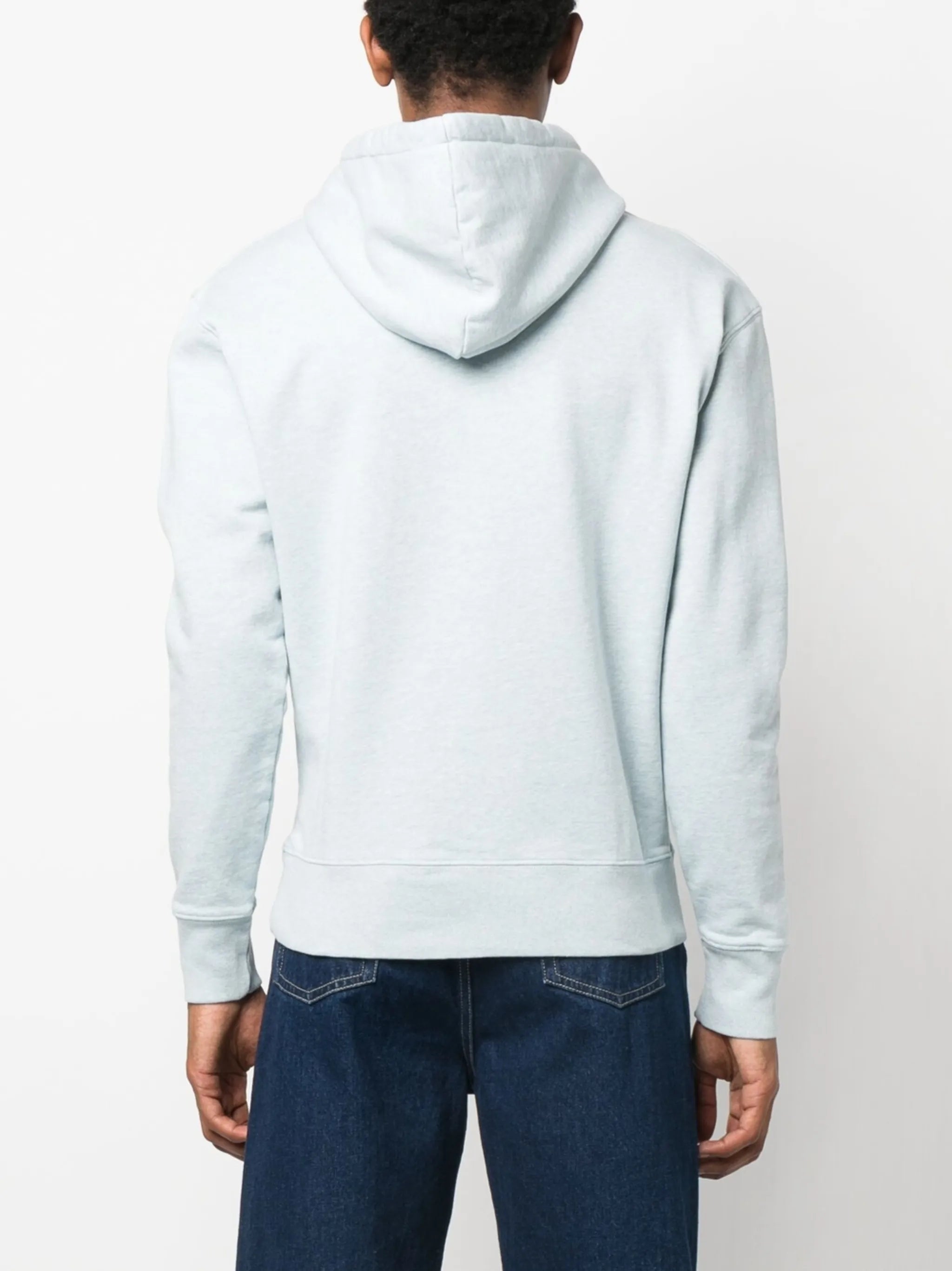 Grey Fox Head-patch hoodie
