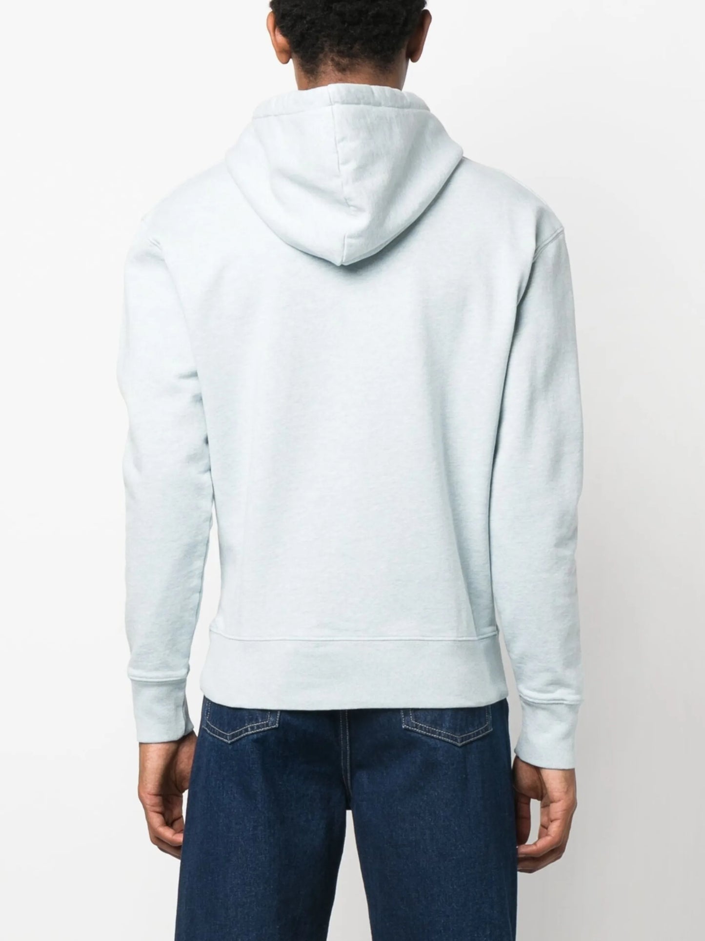 Grey Fox Head-patch hoodie