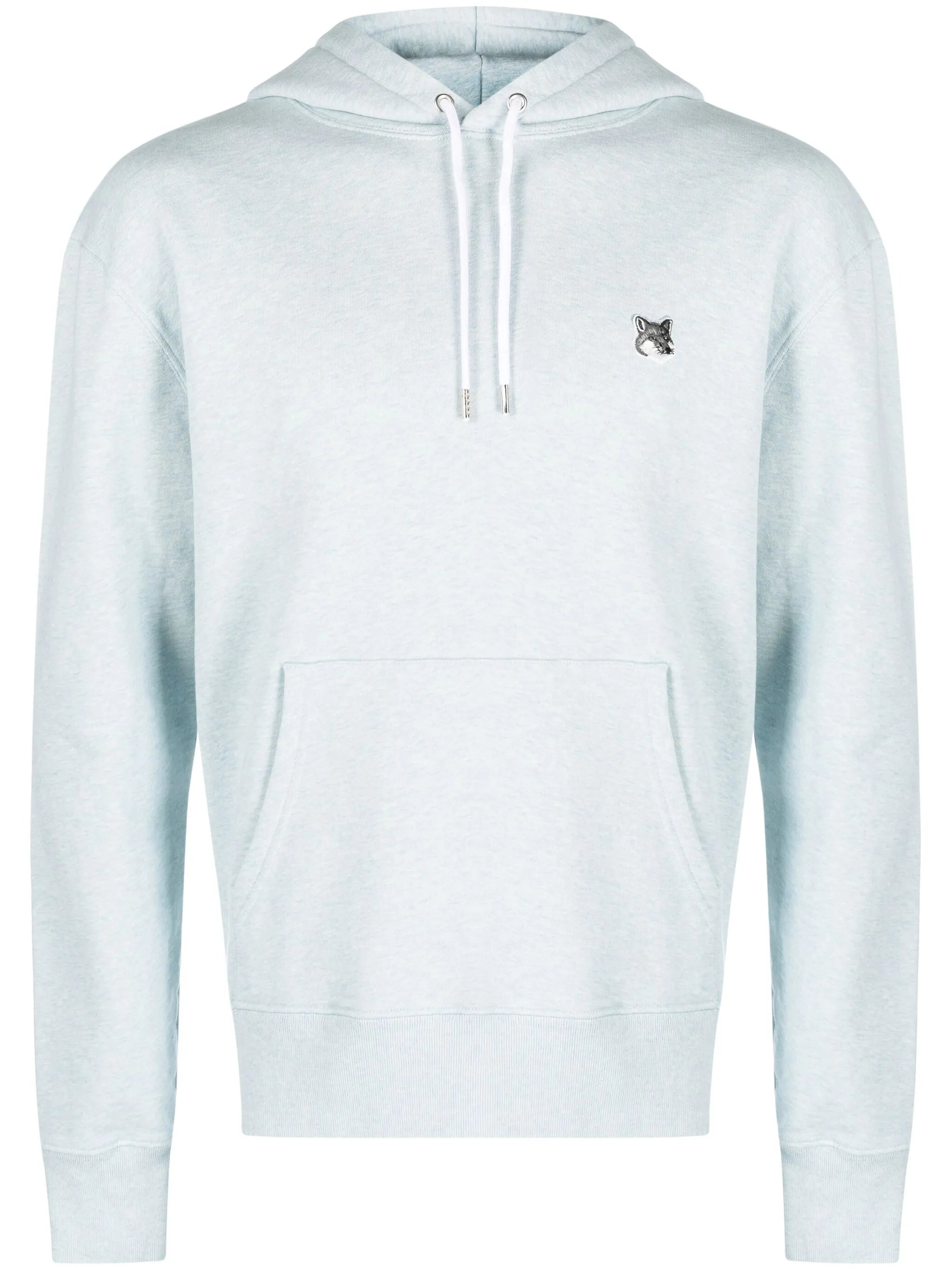 Grey Fox Head-patch hoodie