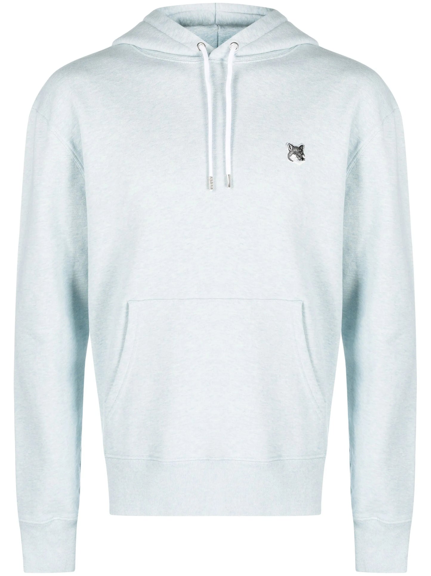 Grey Fox Head-patch hoodie