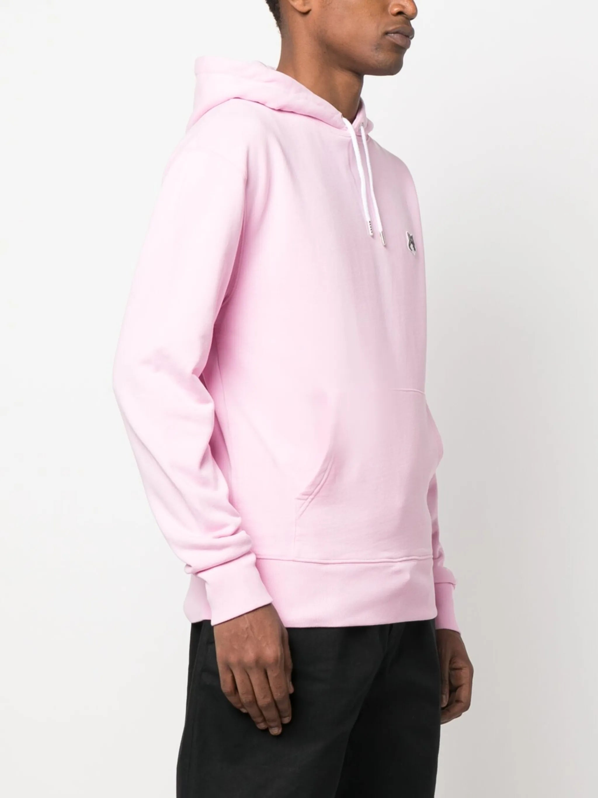 embroidered-logo cotton hoodie