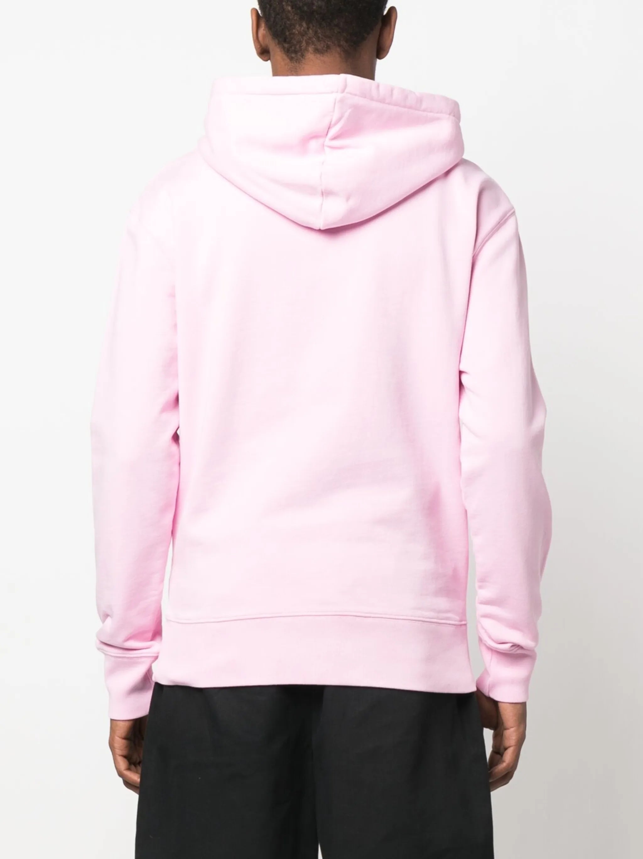 embroidered-logo cotton hoodie