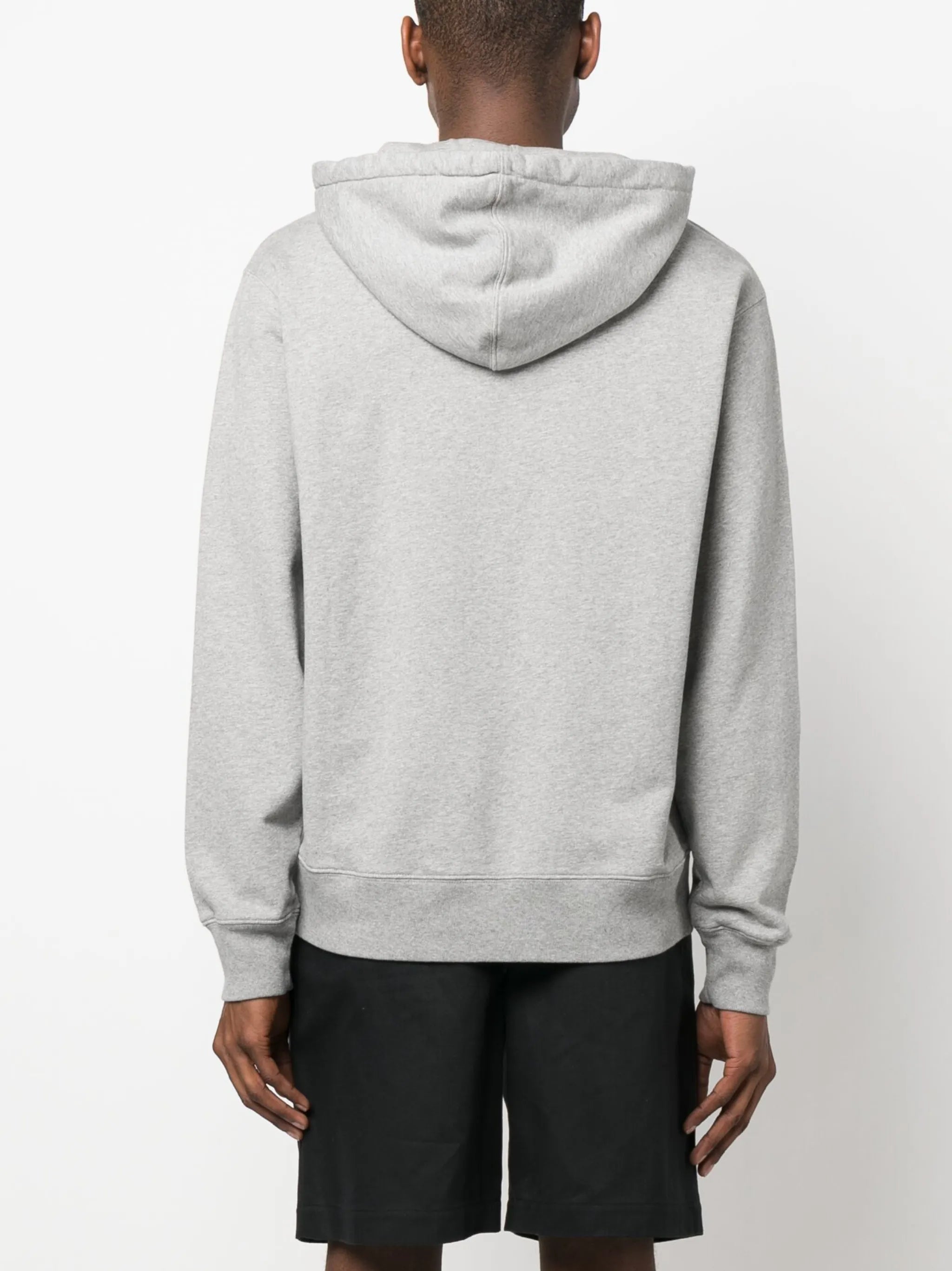 logo-print cotton hoodie
