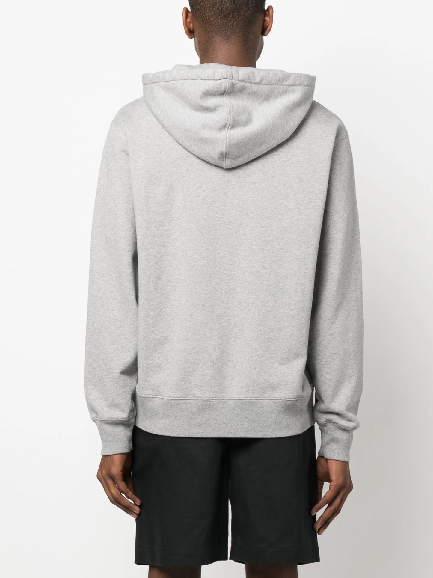 logo-print cotton hoodie