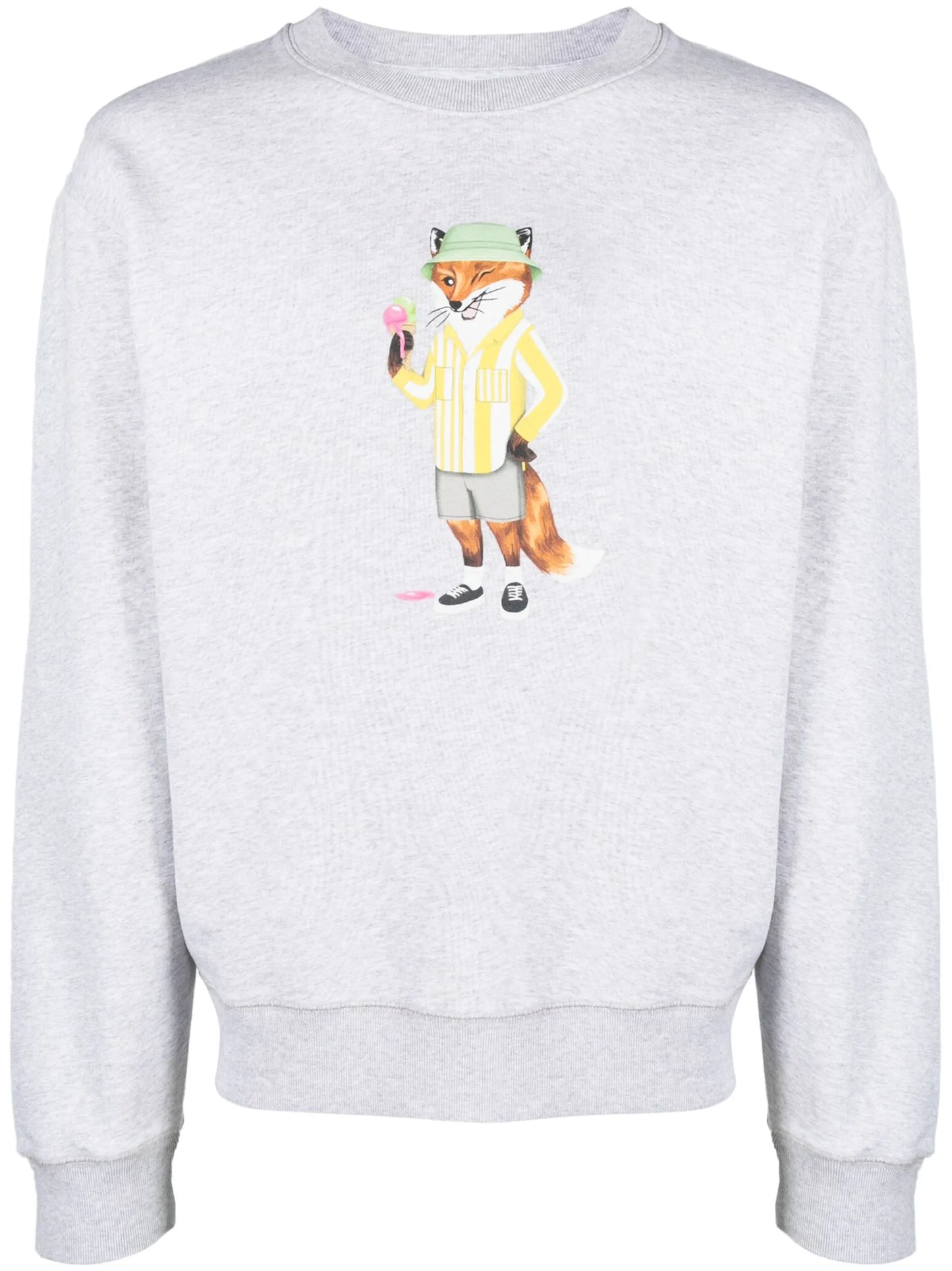 Dressed Fox printed cotton sweatshirt