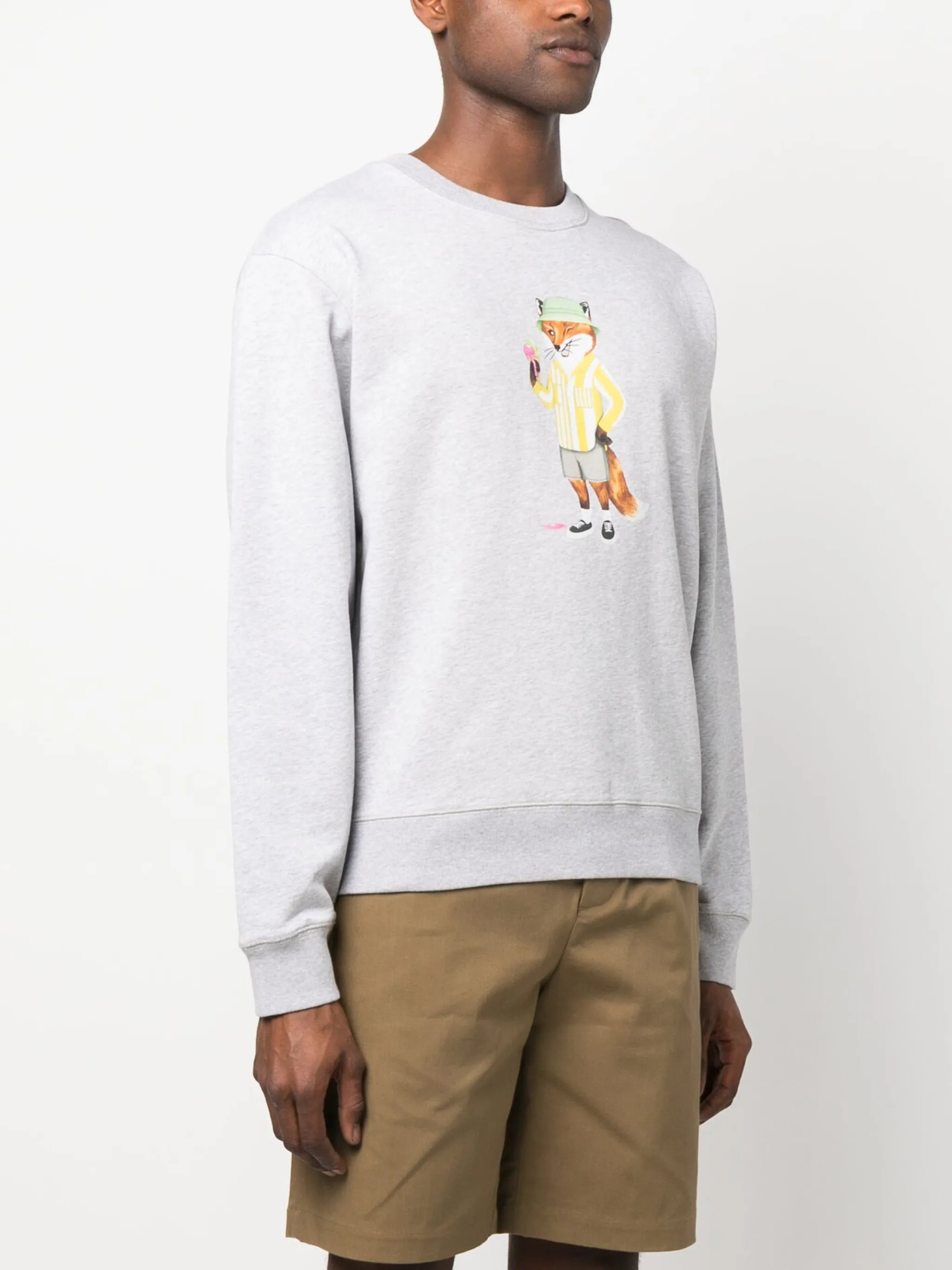 Dressed Fox printed cotton sweatshirt