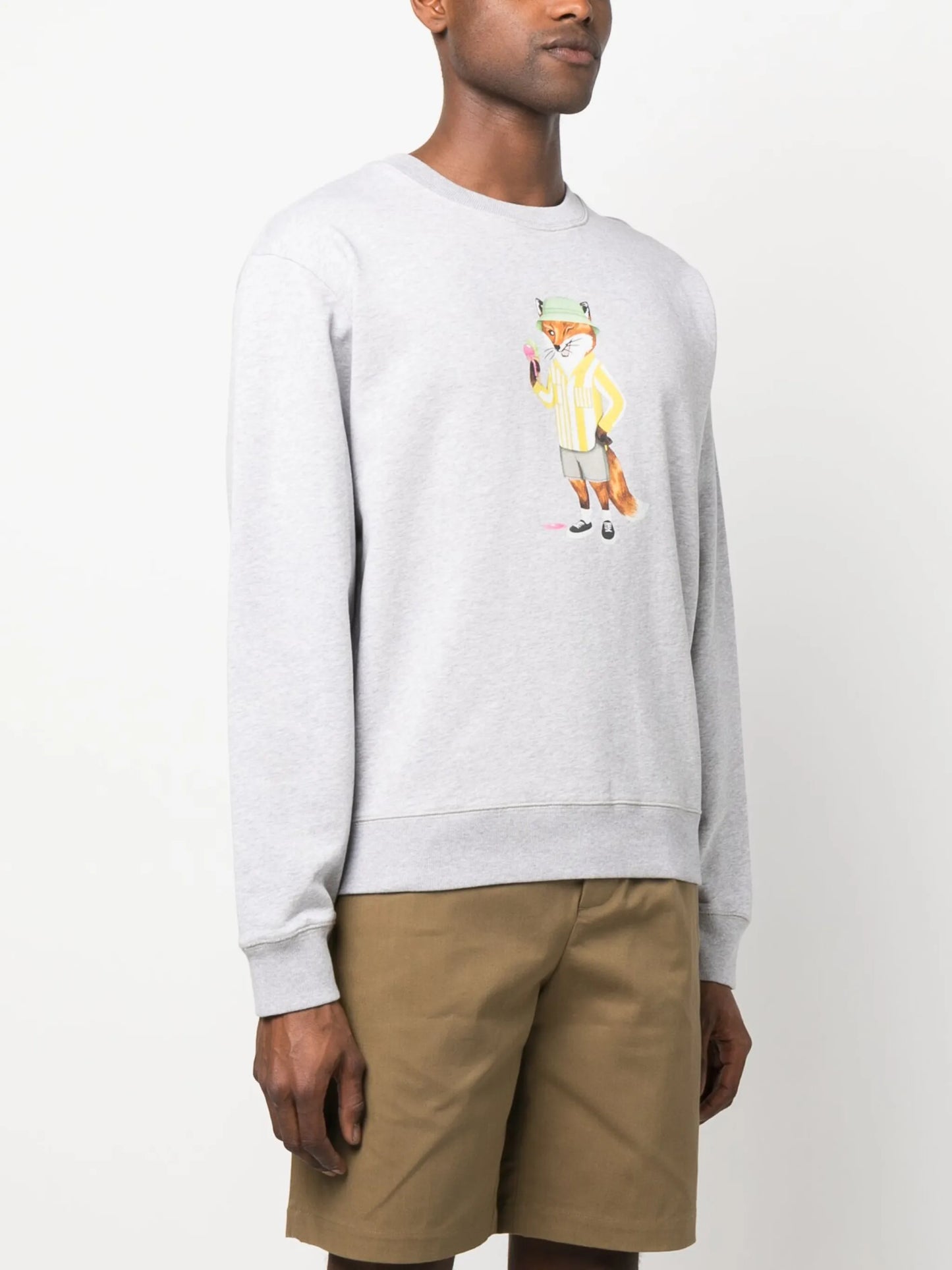 Dressed Fox printed cotton sweatshirt