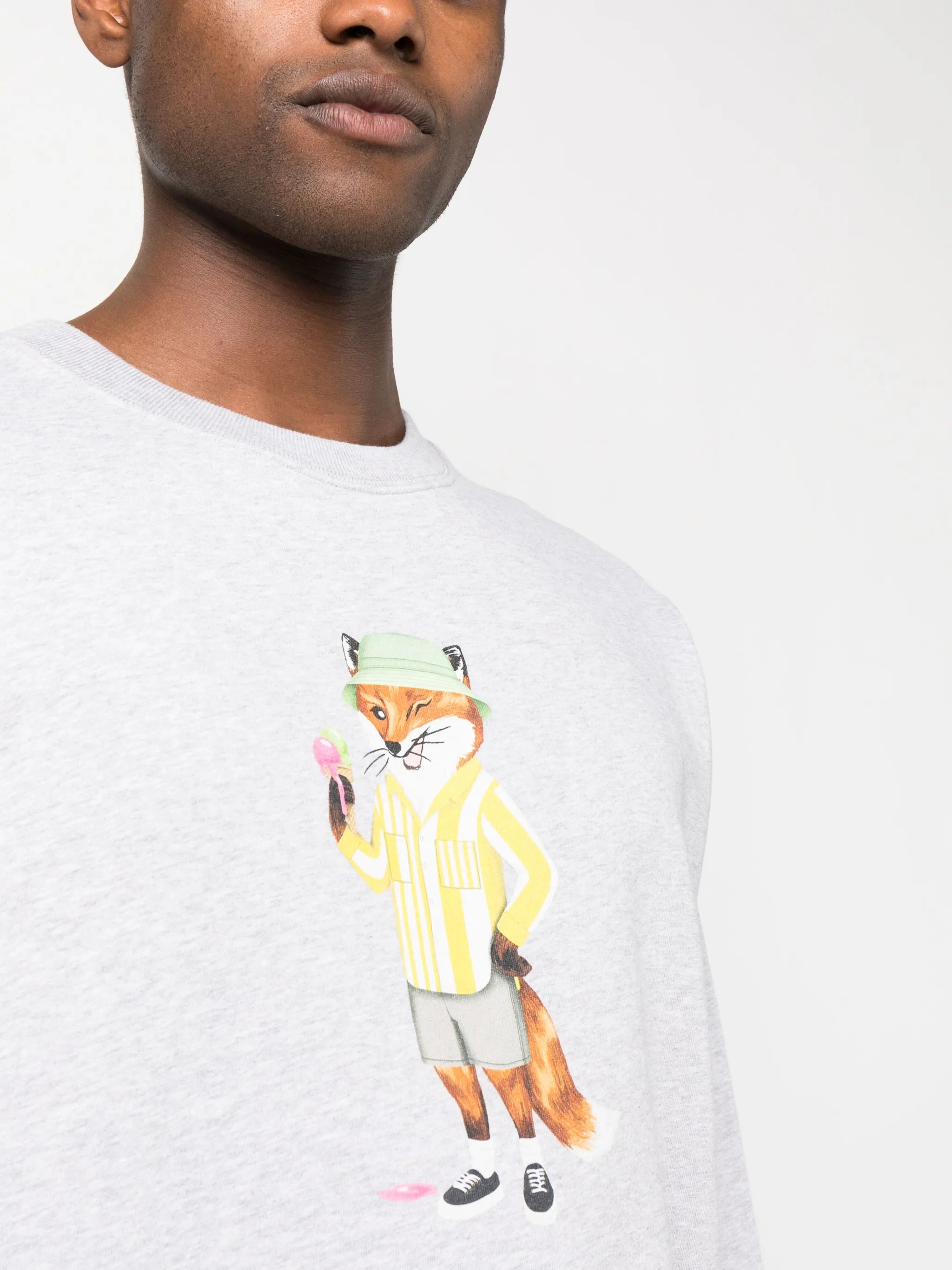 Dressed Fox printed cotton sweatshirt