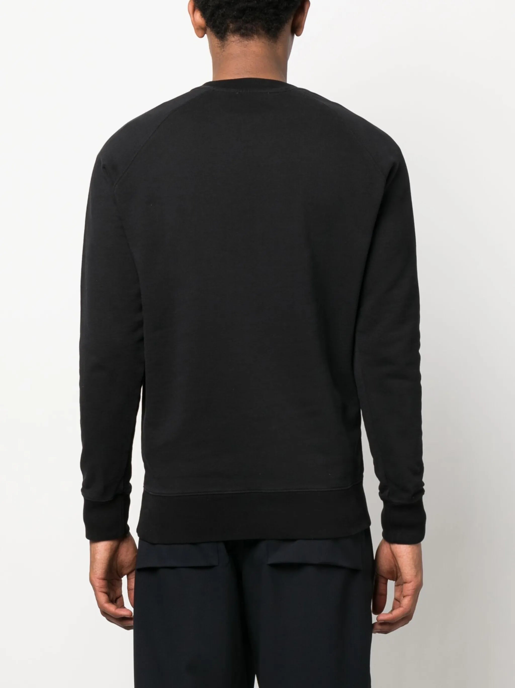 fox-patch cotton sweatshirt