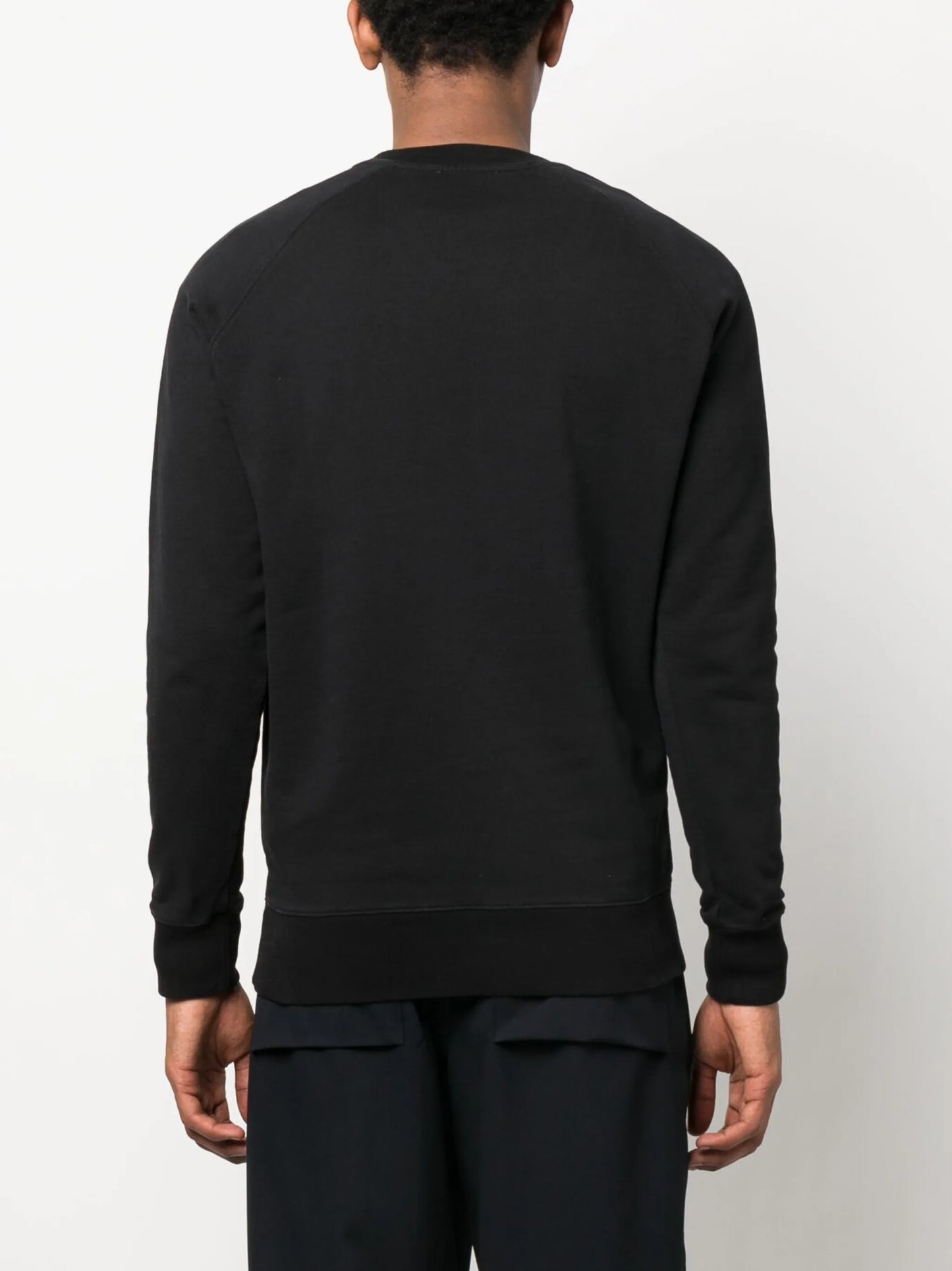 fox-patch cotton sweatshirt