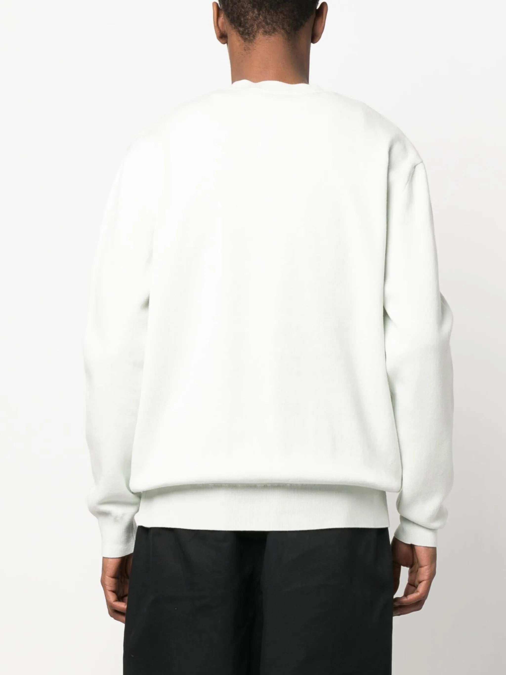 fox-motif cotton jumper